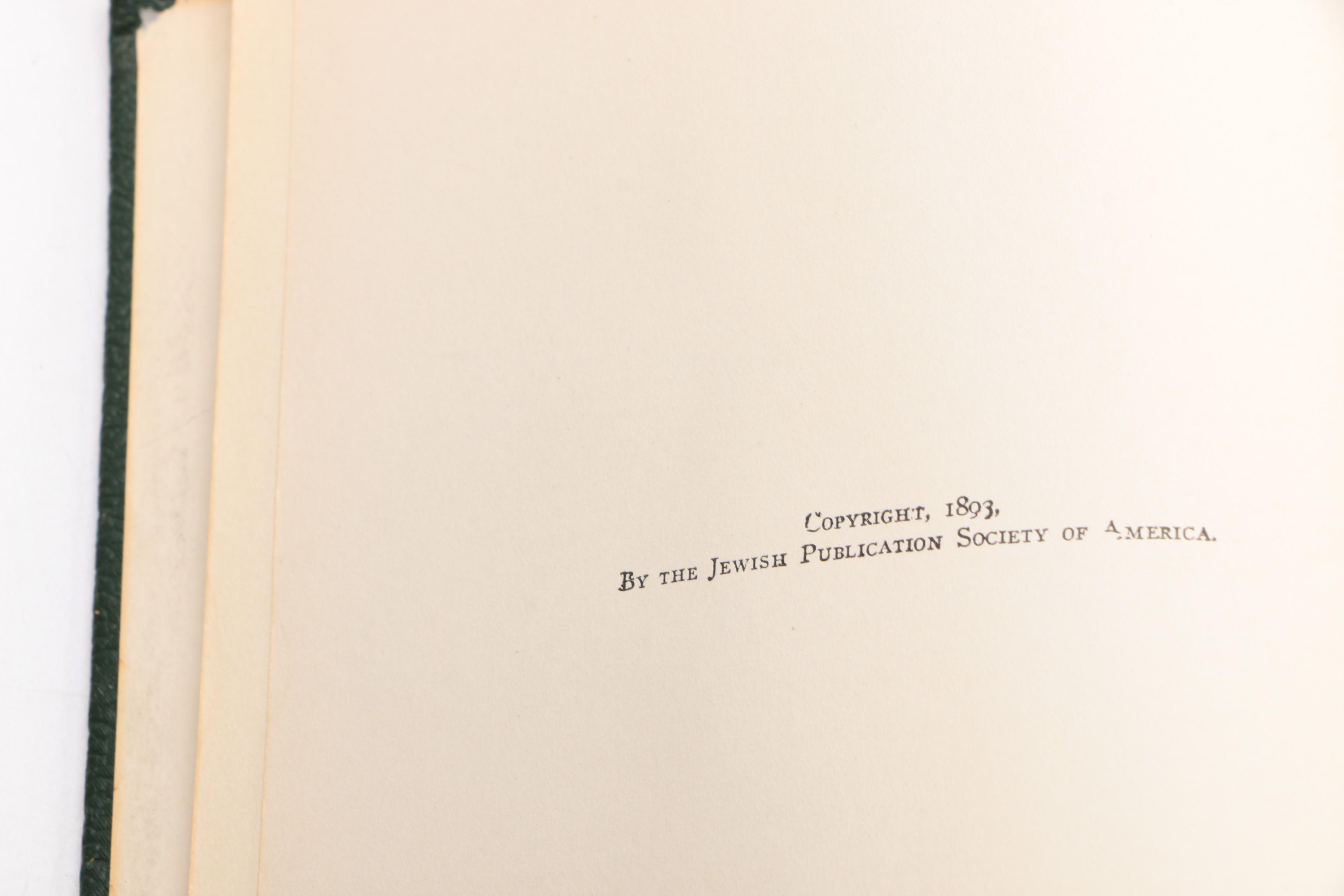 1891-1898 "History of the Jews"