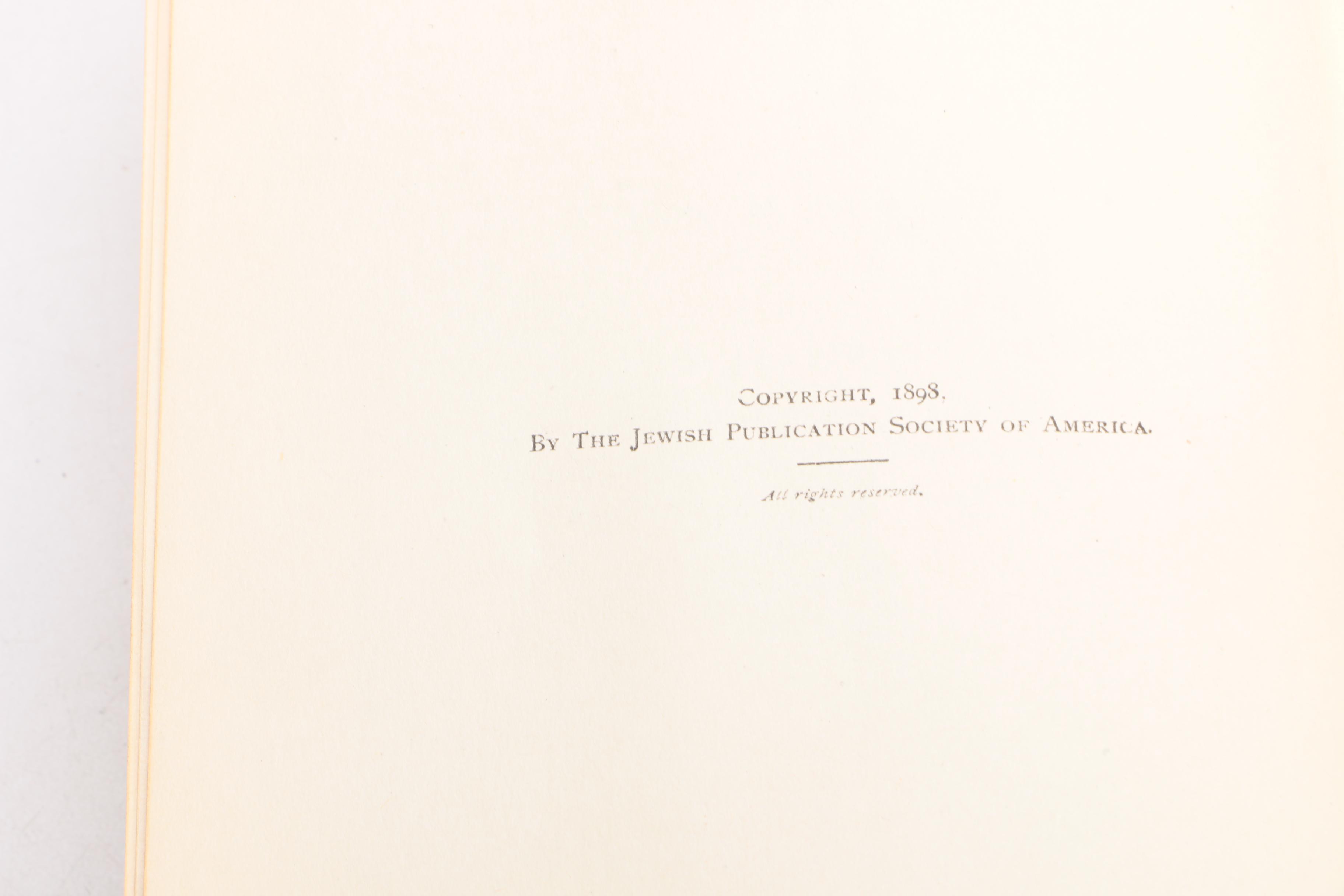 1891-1898 "History of the Jews"