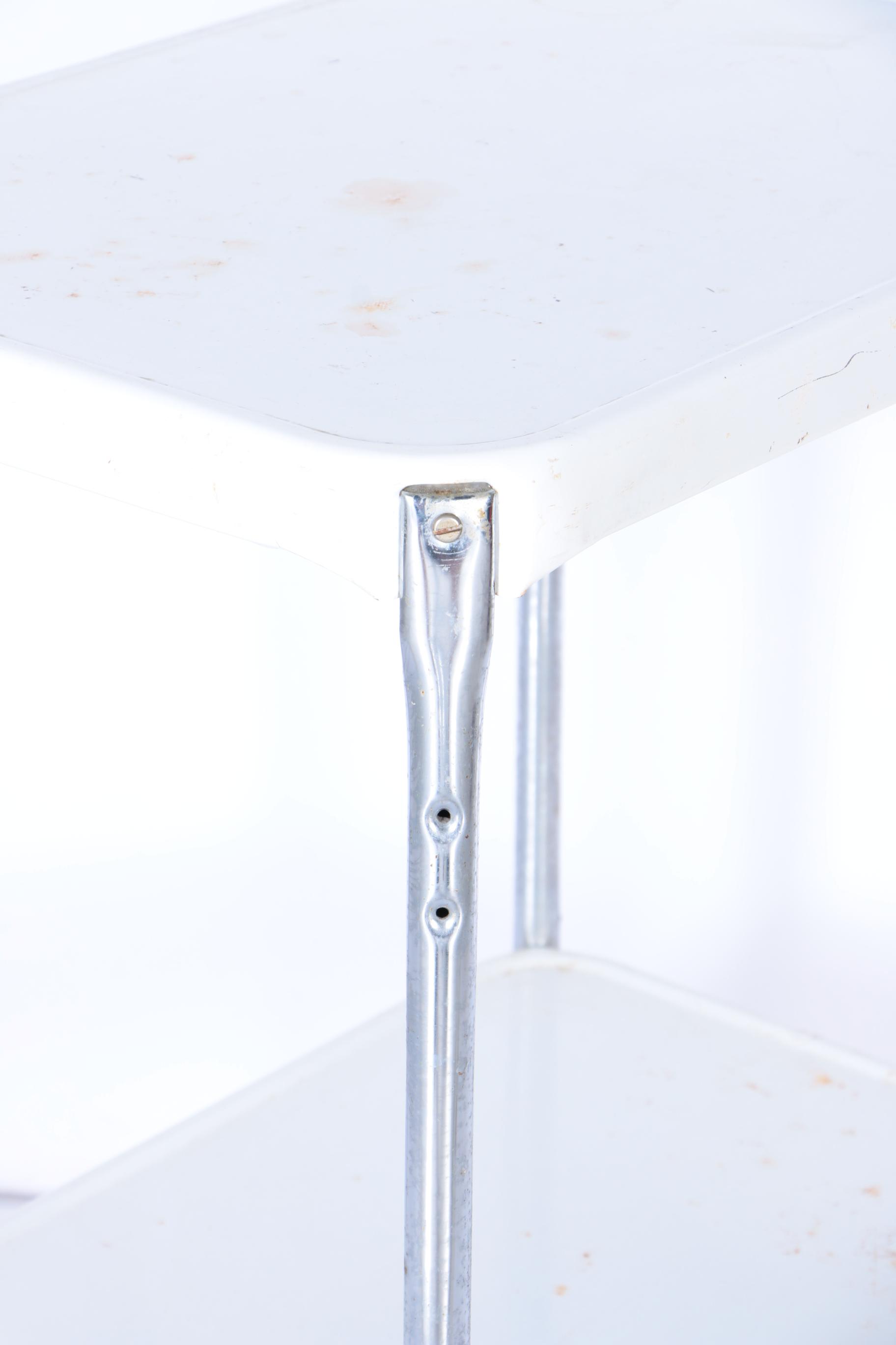 Vintage Cosco Rolling Metal Kitchen Cart