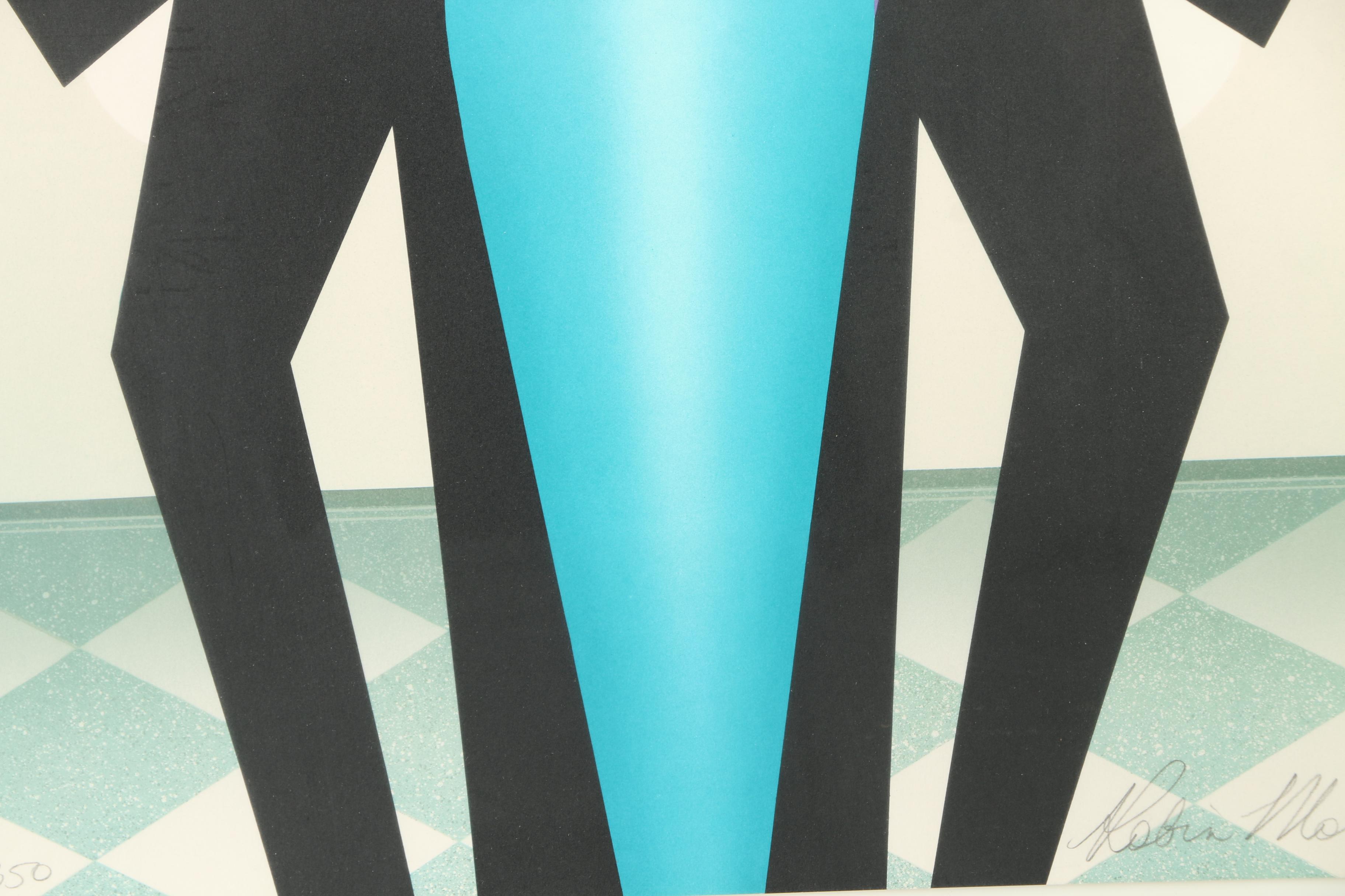 Robin Morris Limited Edition Lithograph on Paper "Rivals"