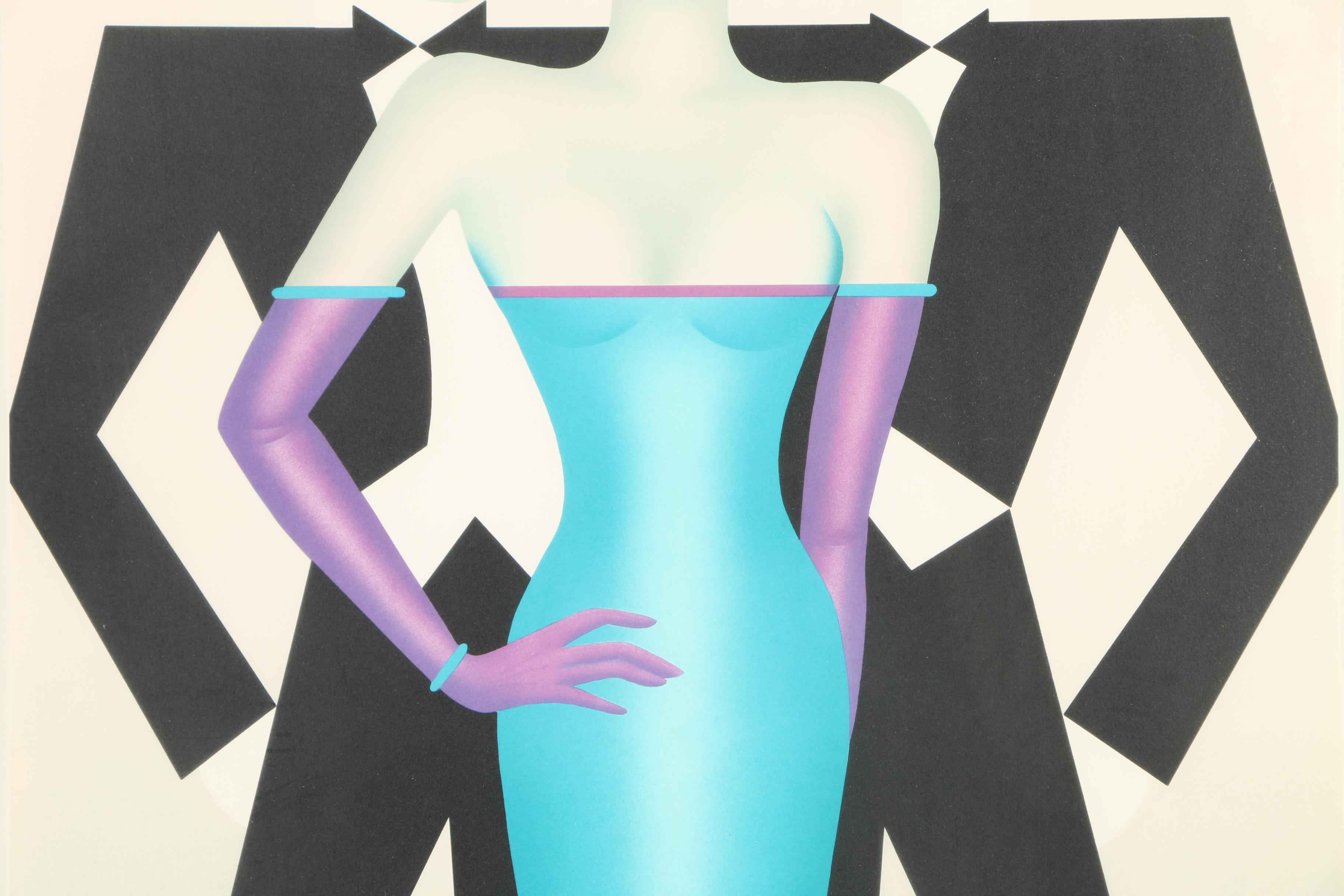 Robin Morris Limited Edition Lithograph on Paper "Rivals"