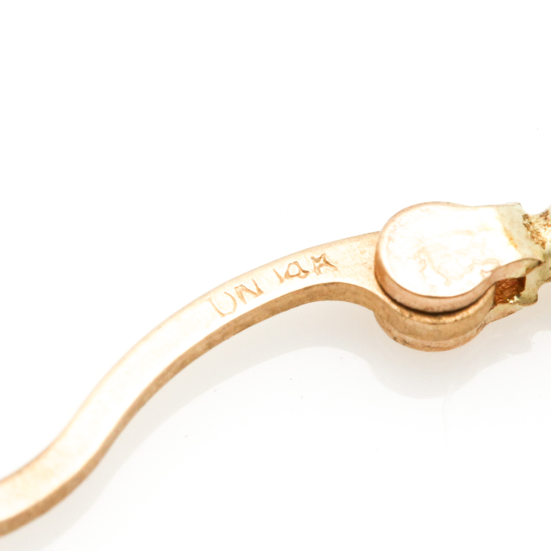 14K Yellow Gold Hoop Earrings