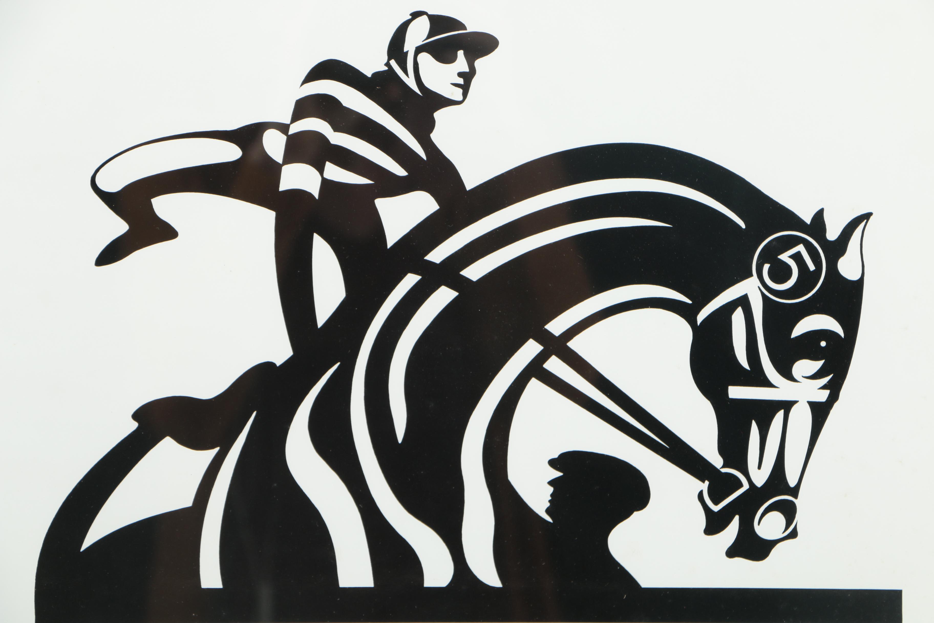 Longacres Classic Thoroughbred Racing Poster on Paper