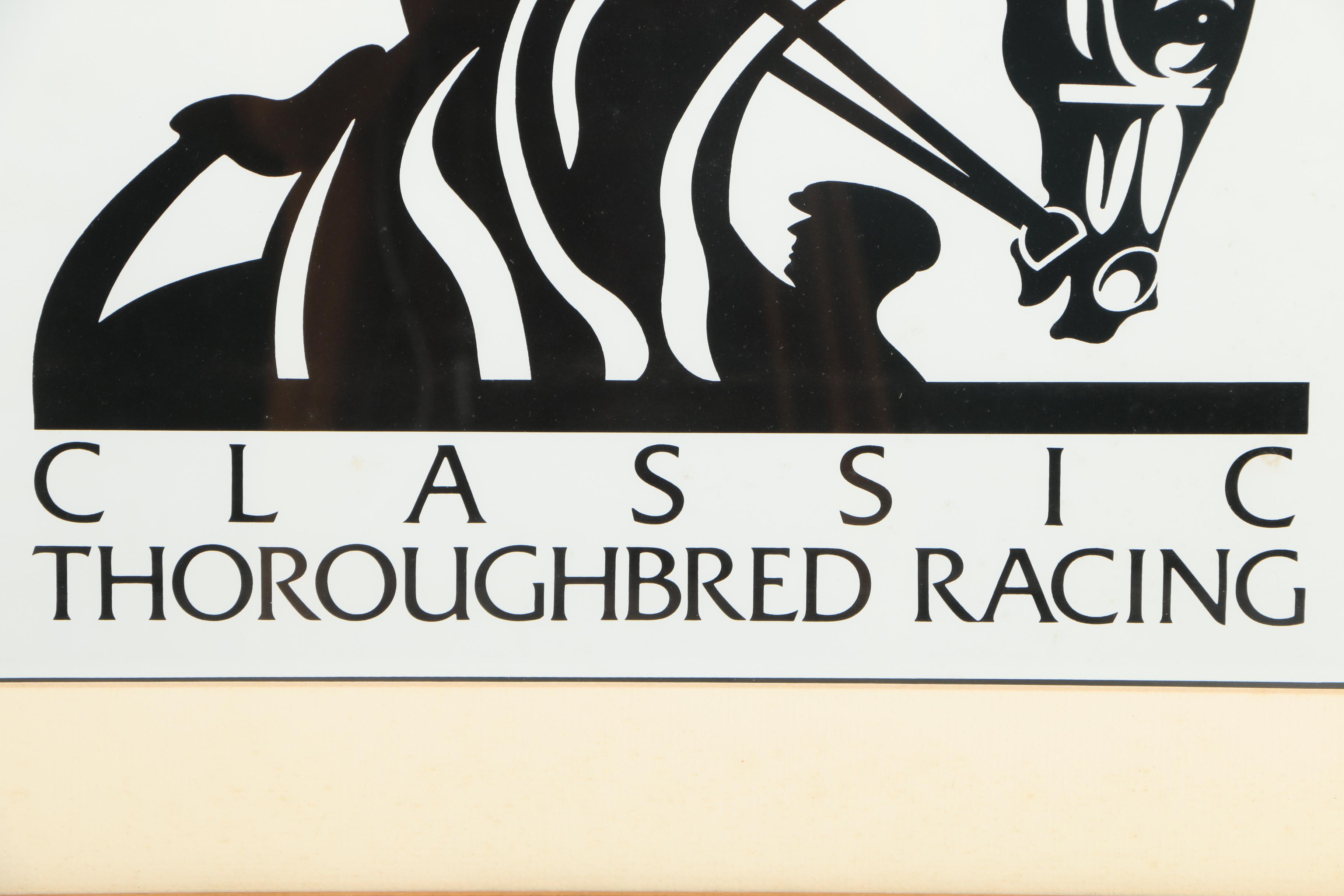 Longacres Classic Thoroughbred Racing Poster on Paper
