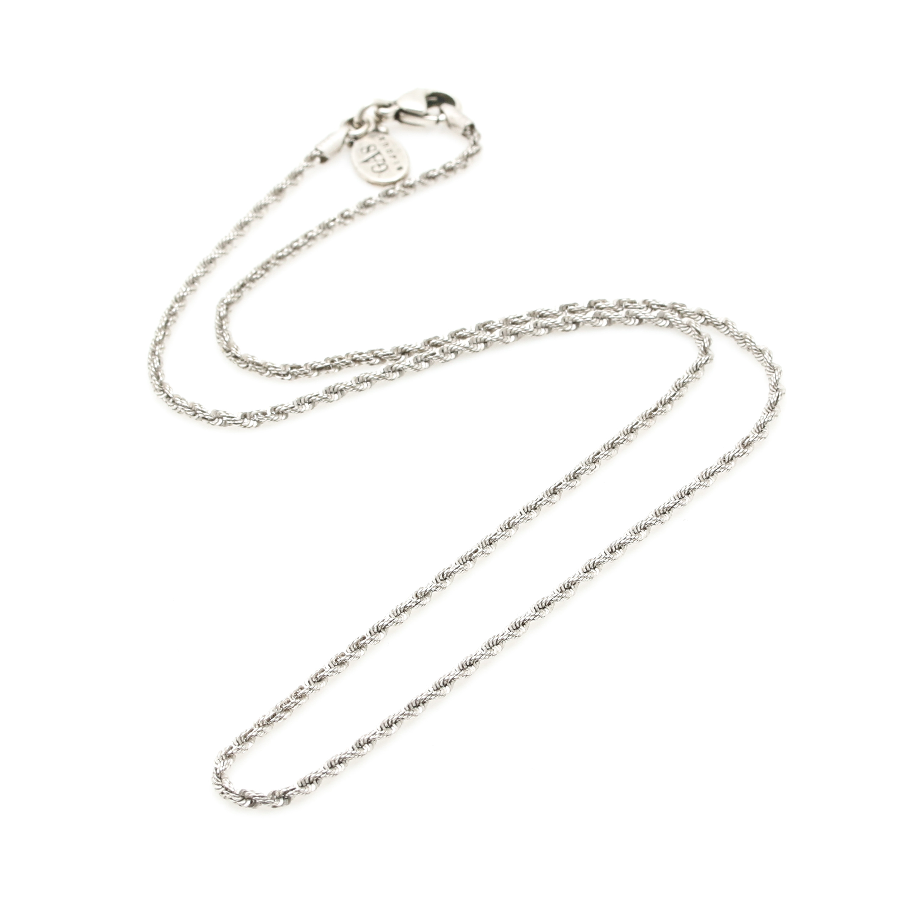 14K White Gold Fancy Link Necklace