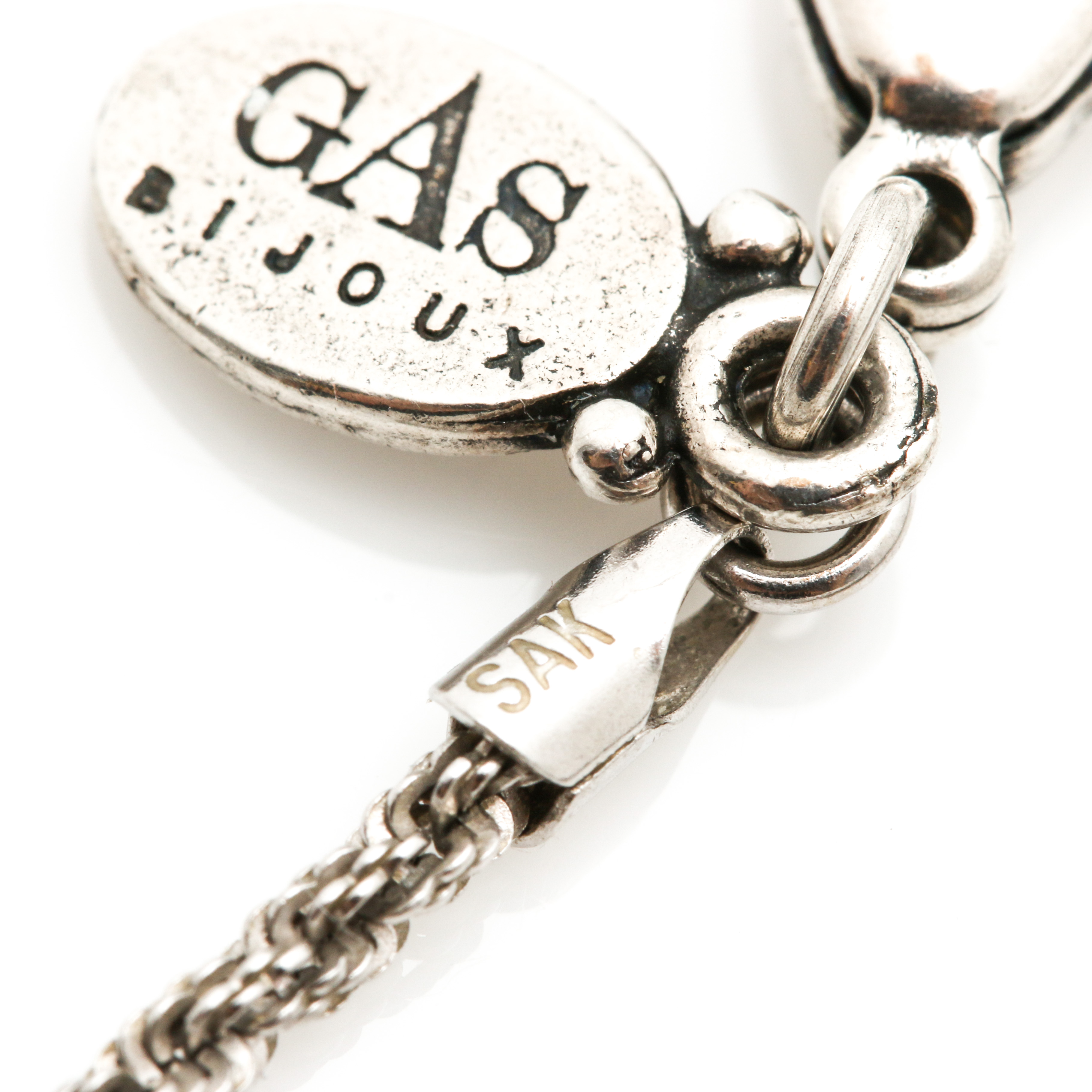 14K White Gold Fancy Link Necklace