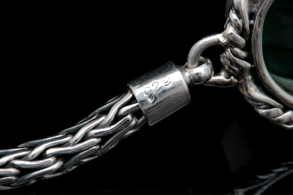 Sterling Silver Green Quartz Bracelet