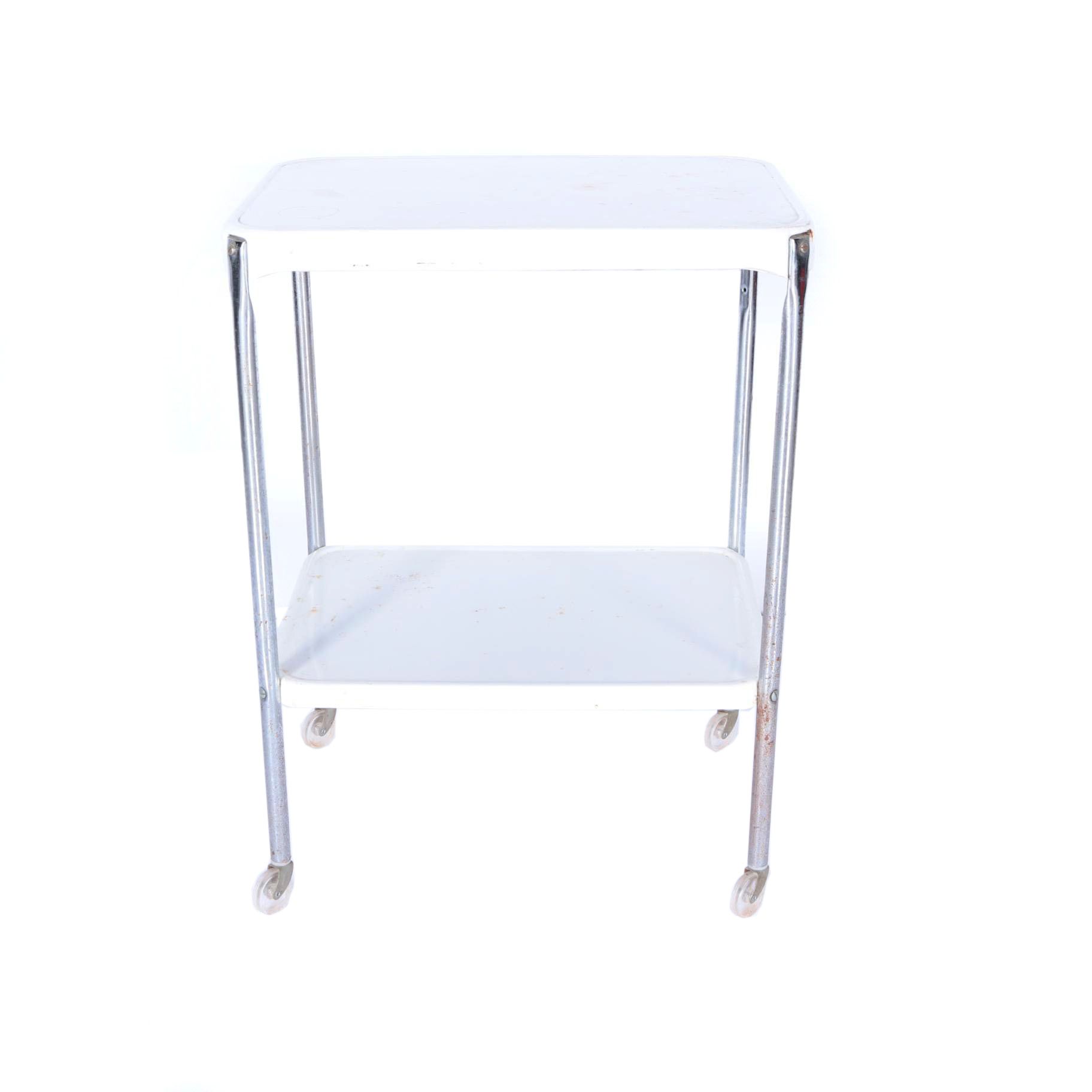 Vintage Cosco Rolling Metal Kitchen Cart