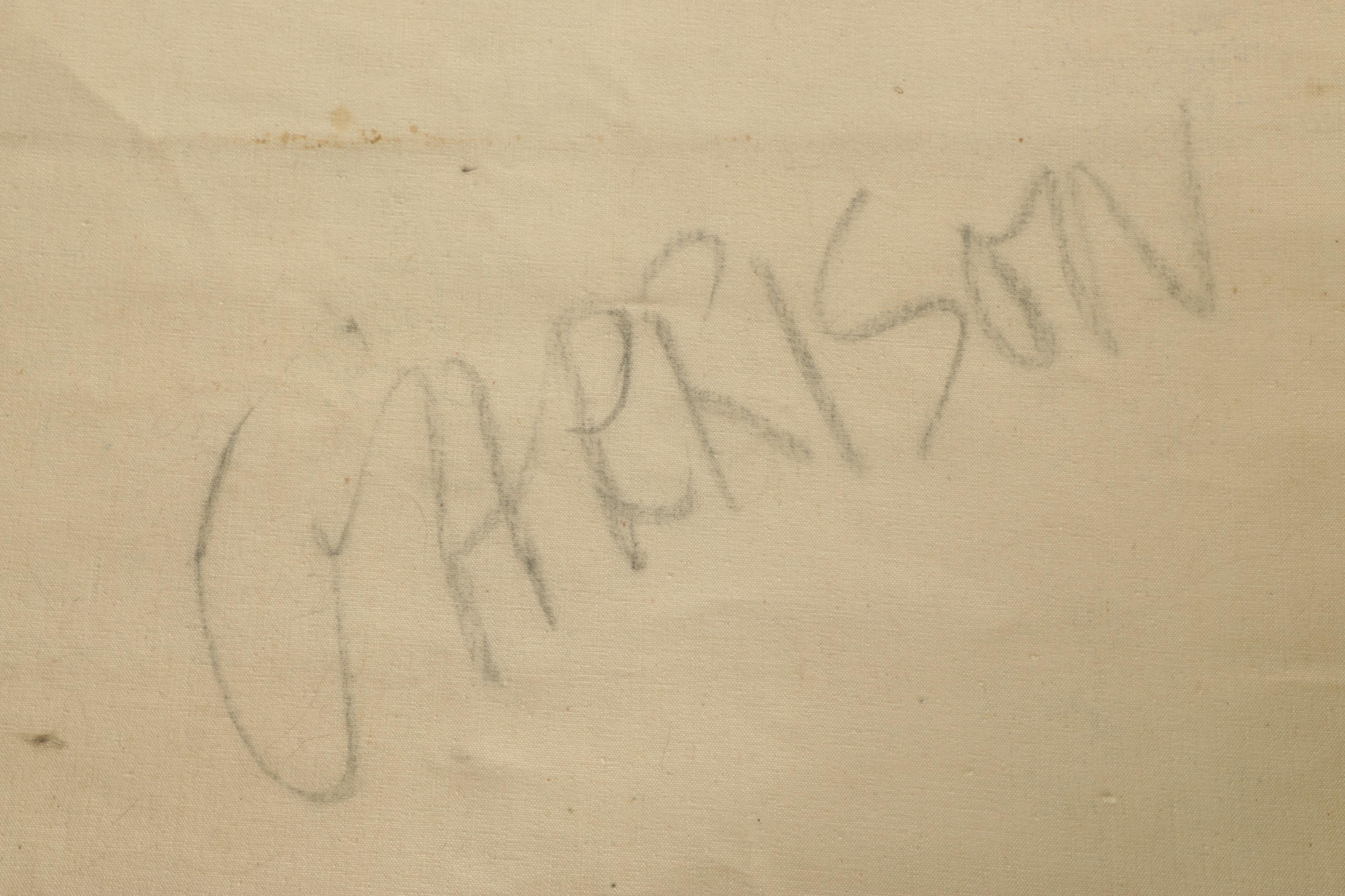 Oil Painting on Unstretched Canvas of Reclining Female Nude