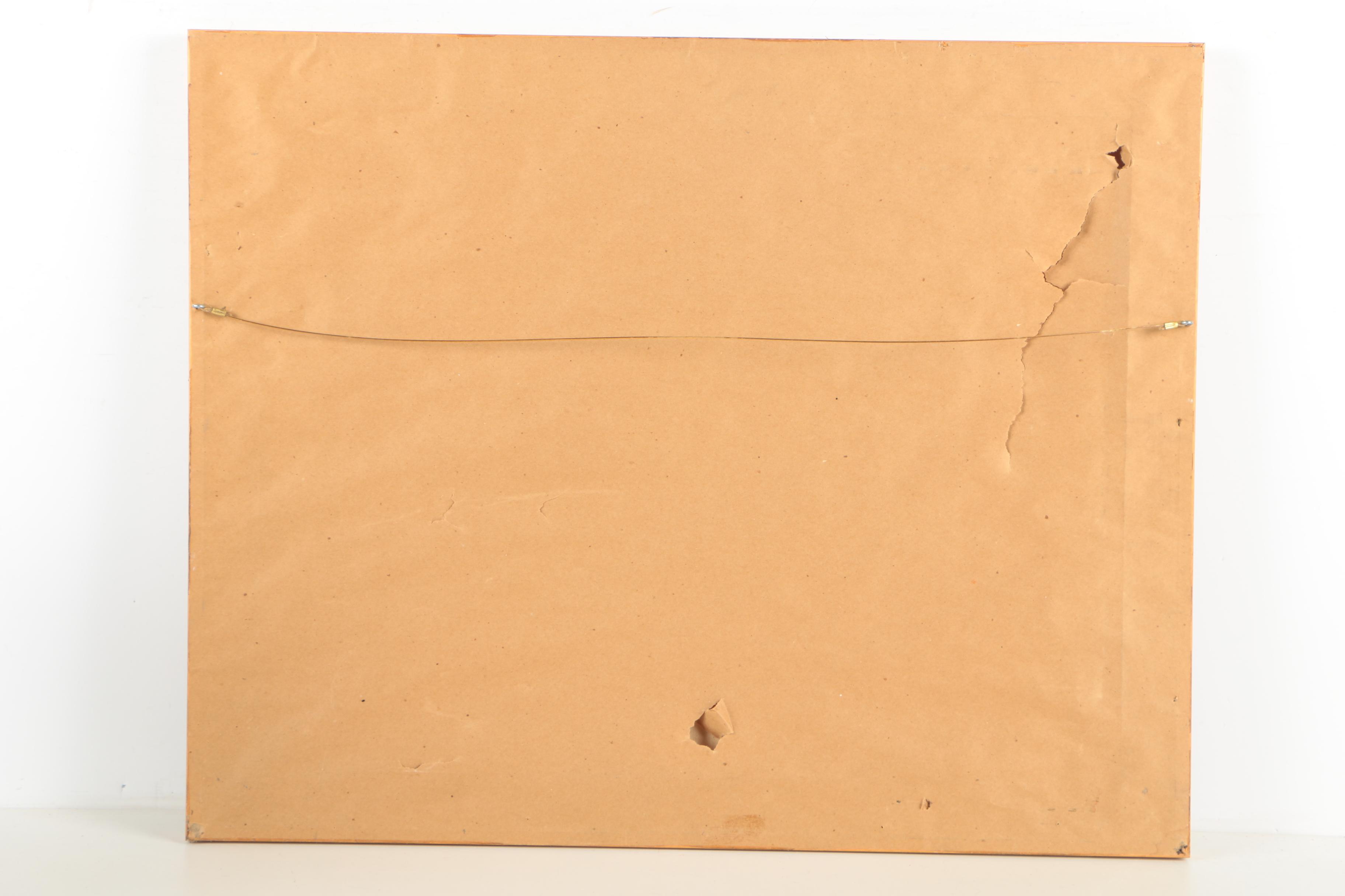 Verna Fisher Oil Painting of a Waterfront Windmill