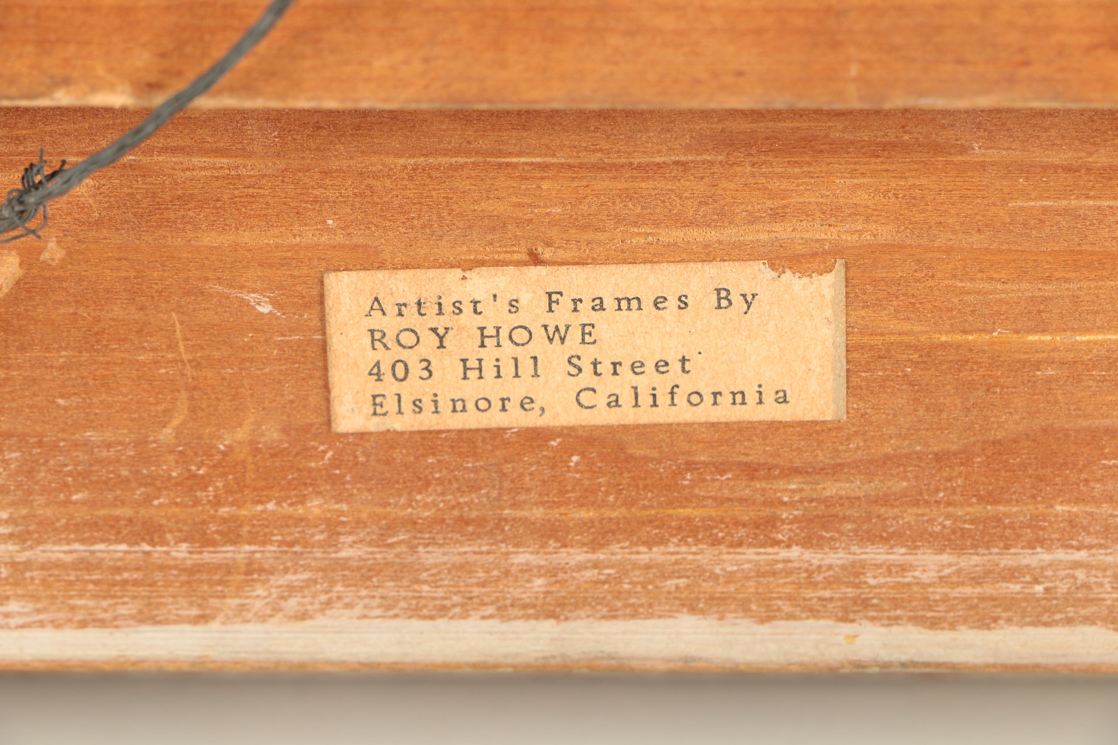 Neumann Mid-Century Oil Painting on Canvas of European Street Scene