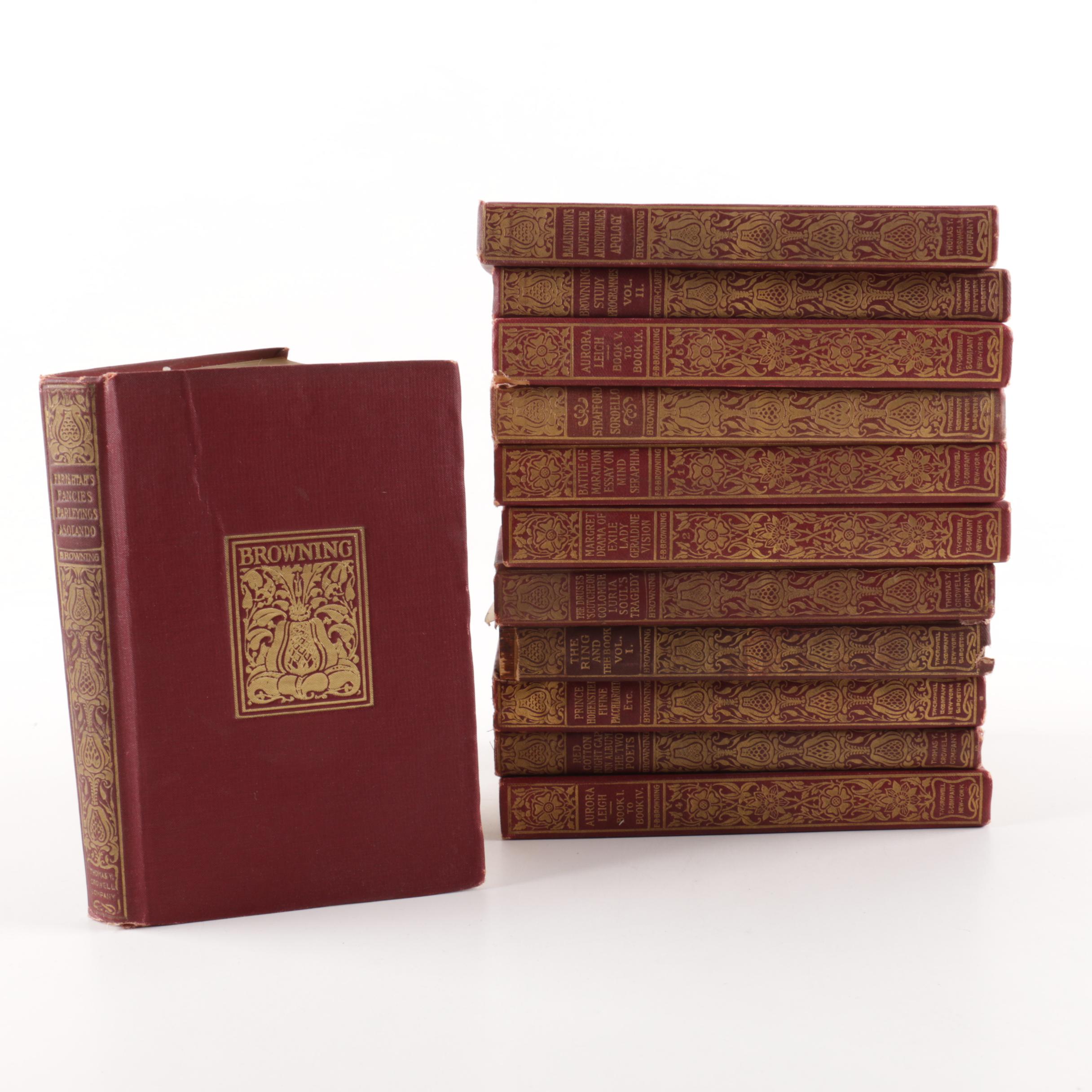 Collection of Antique Books by Robert Browning