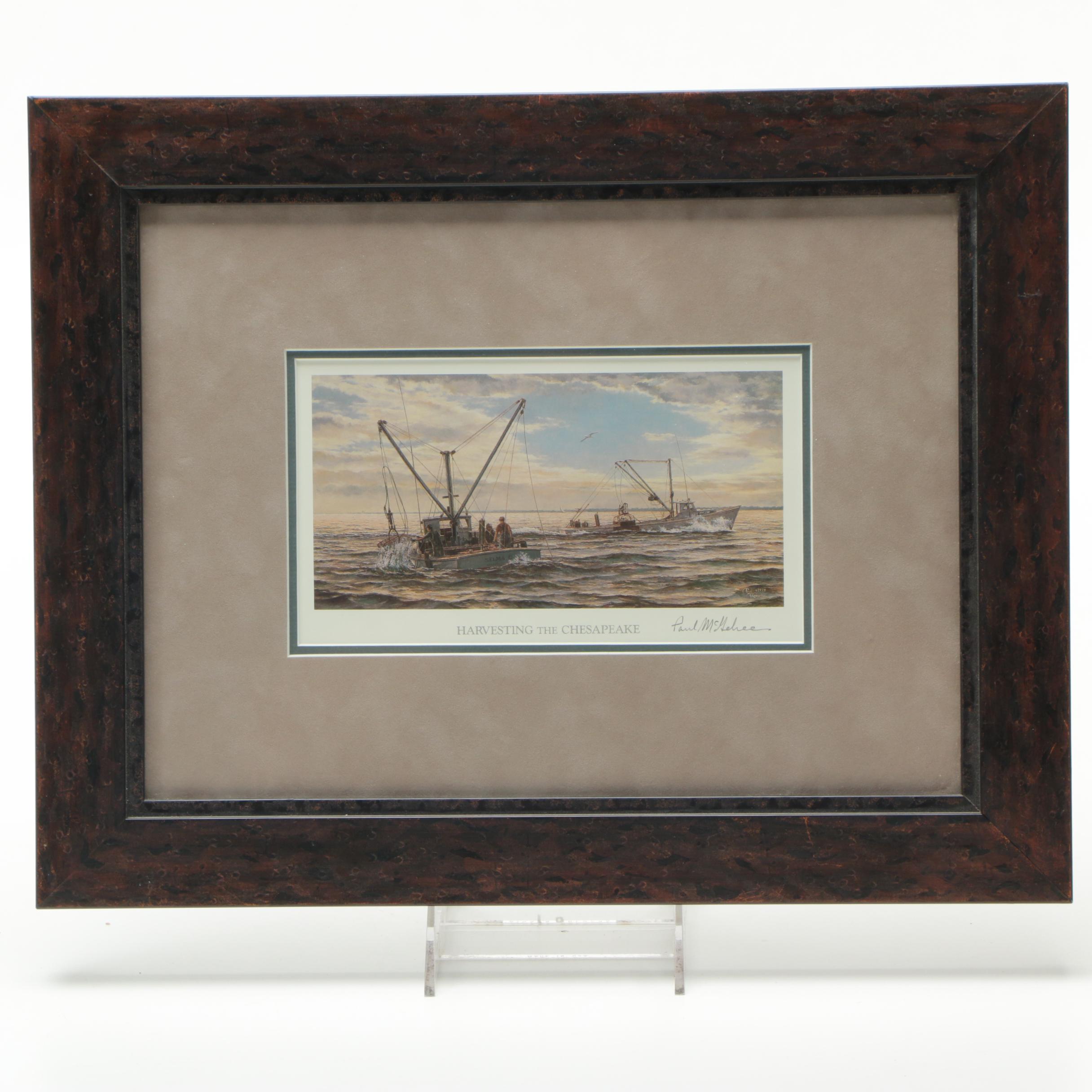 Paul McGehee Offset Lithograph "Harvesting the Chesapeake"