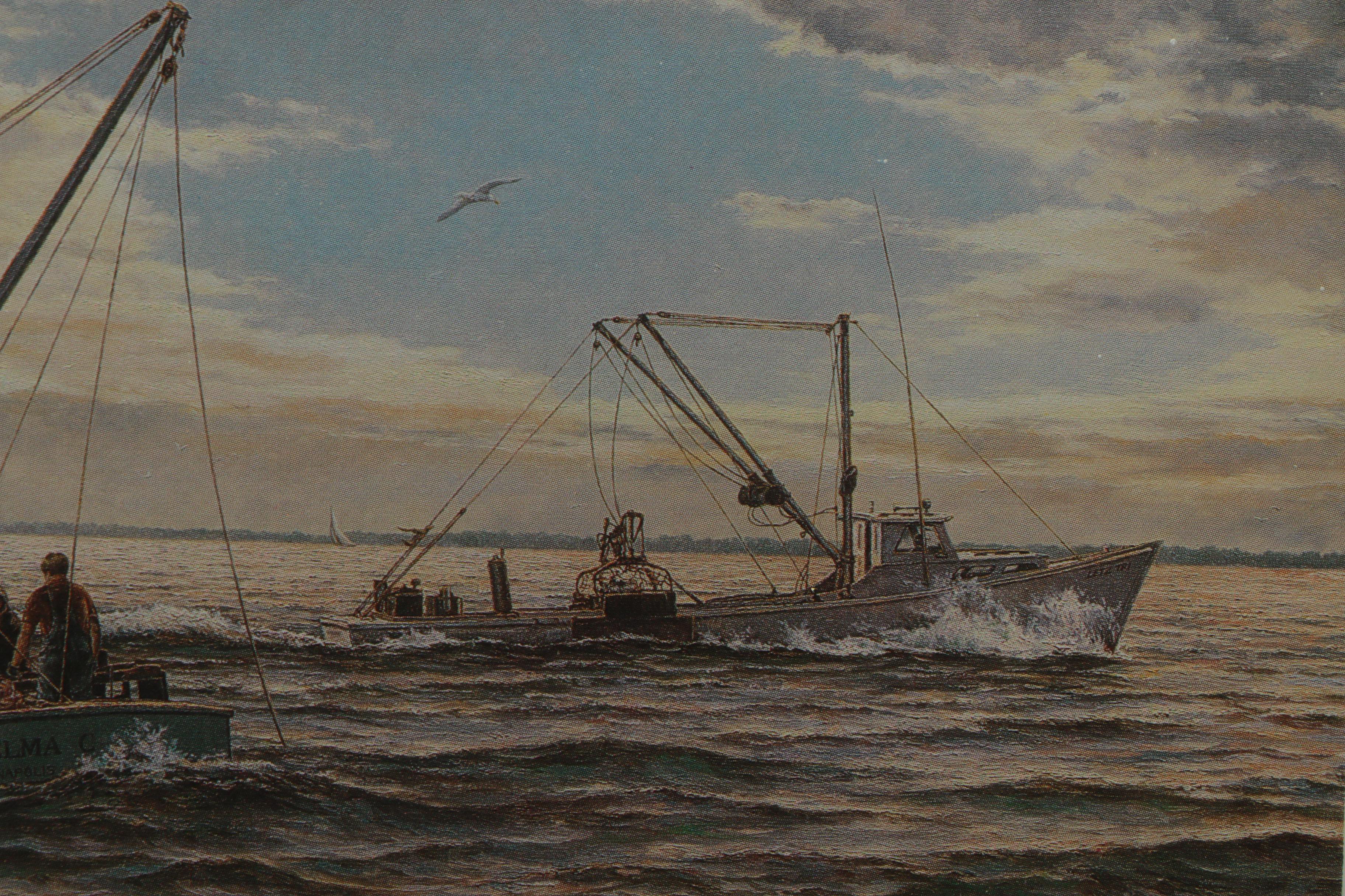 Paul McGehee Offset Lithograph "Harvesting the Chesapeake"