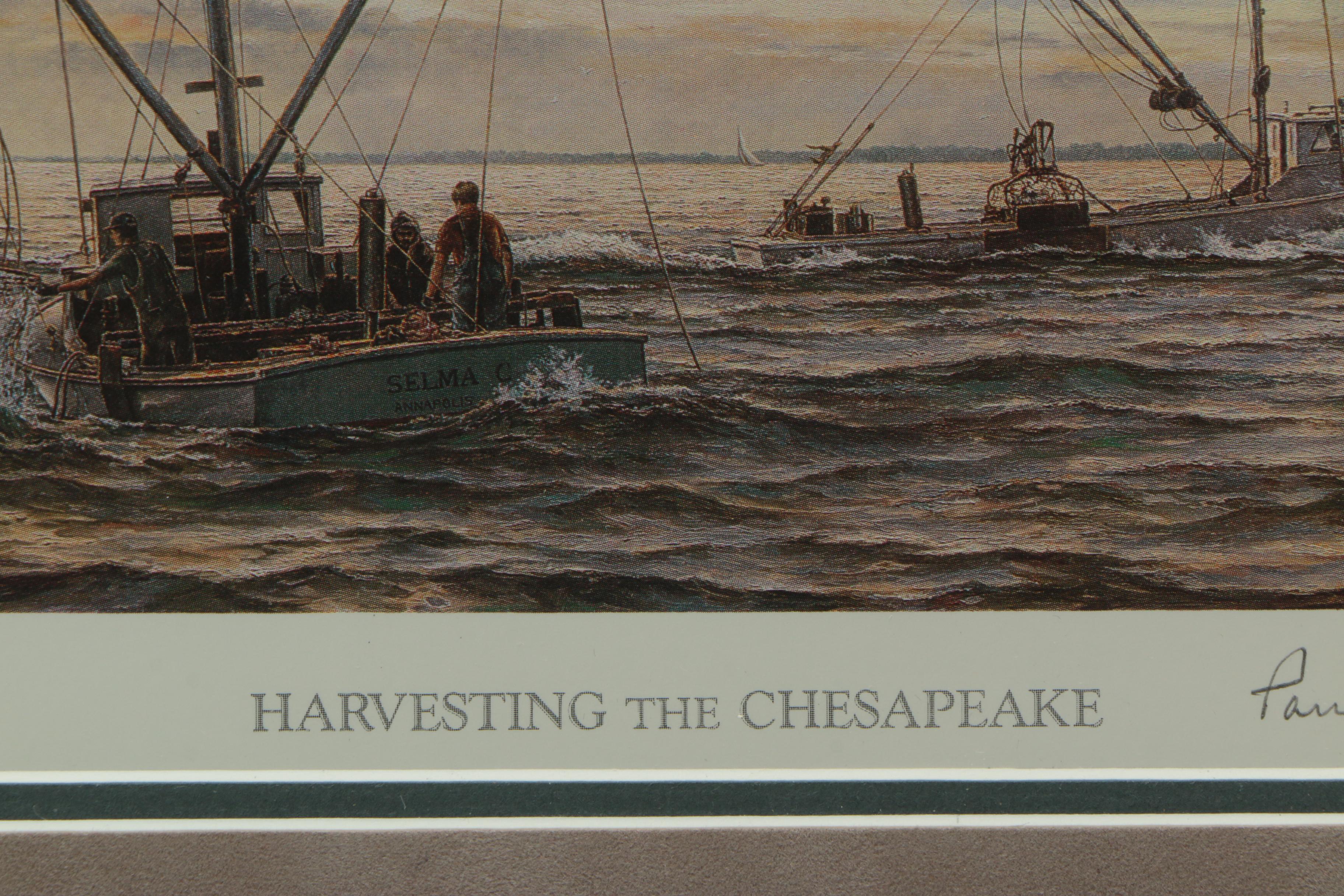 Paul McGehee Offset Lithograph "Harvesting the Chesapeake"