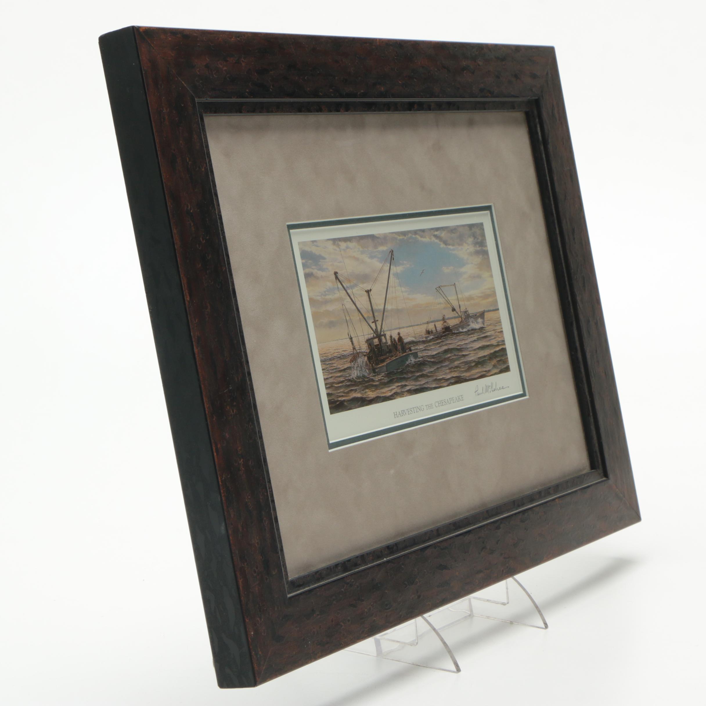 Paul McGehee Offset Lithograph "Harvesting the Chesapeake"