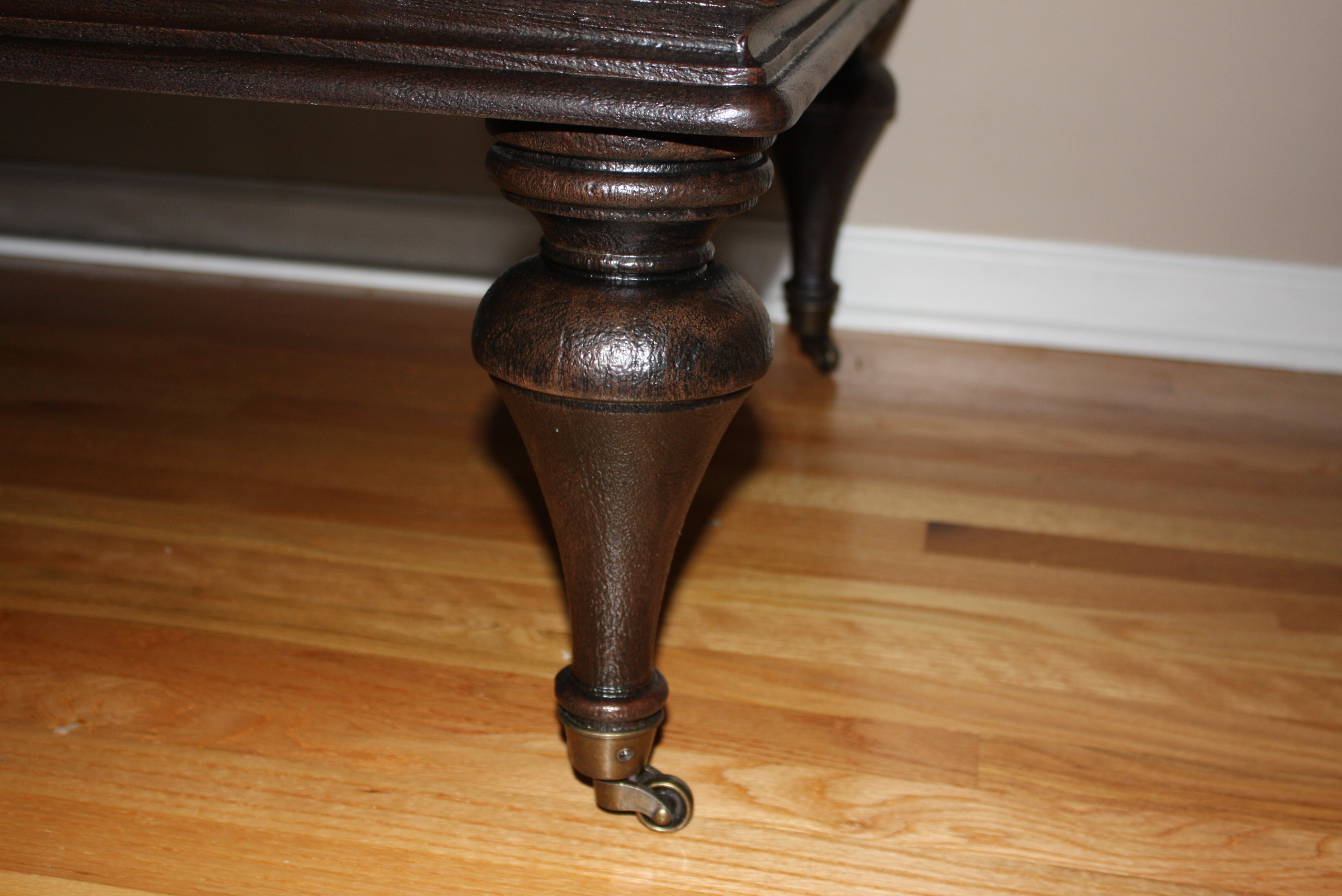 Tufted Leather Ottoman Style Cocktail Table by Bernhardt Furniture