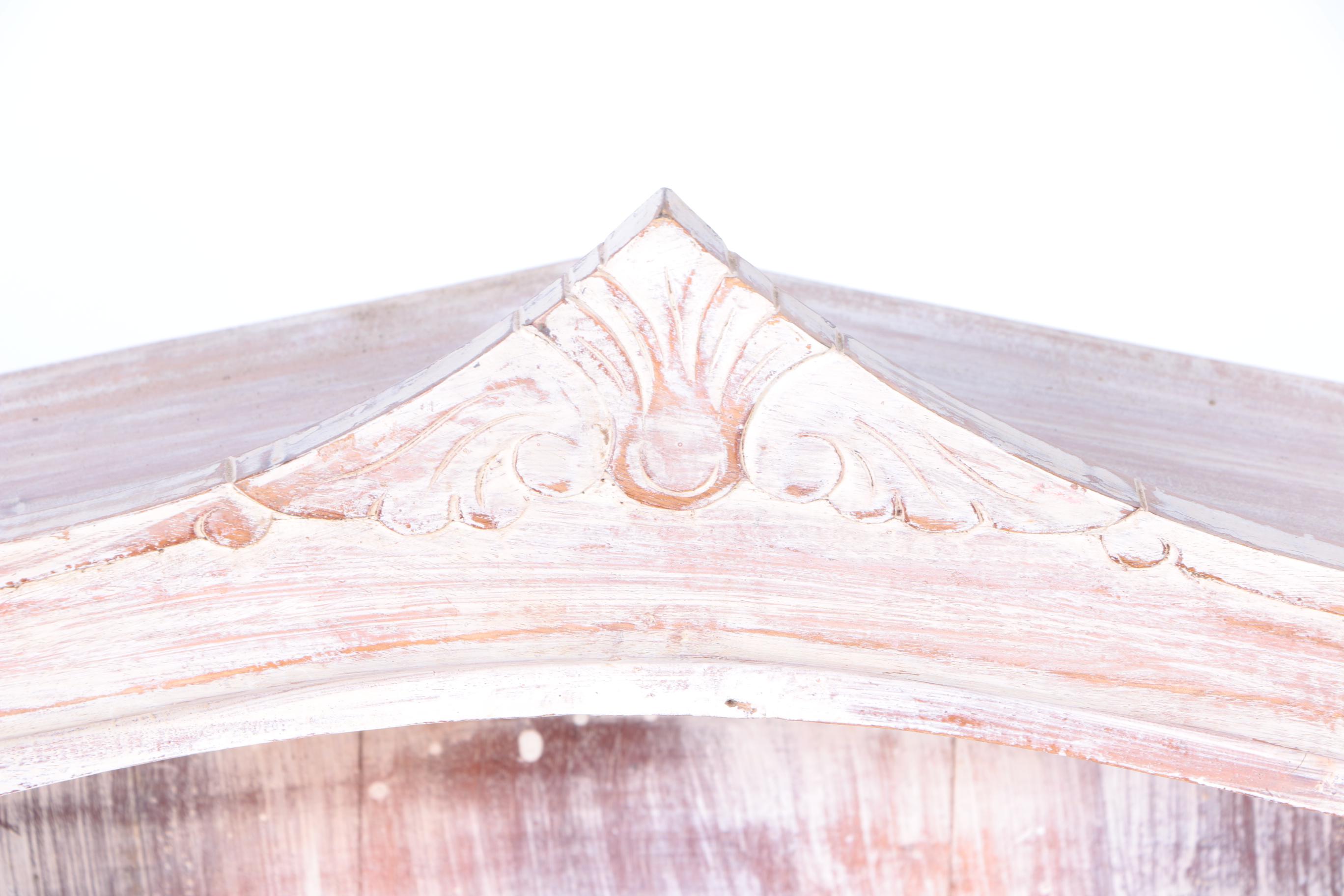 White-Washed Wall or Shelf Display Cabinet