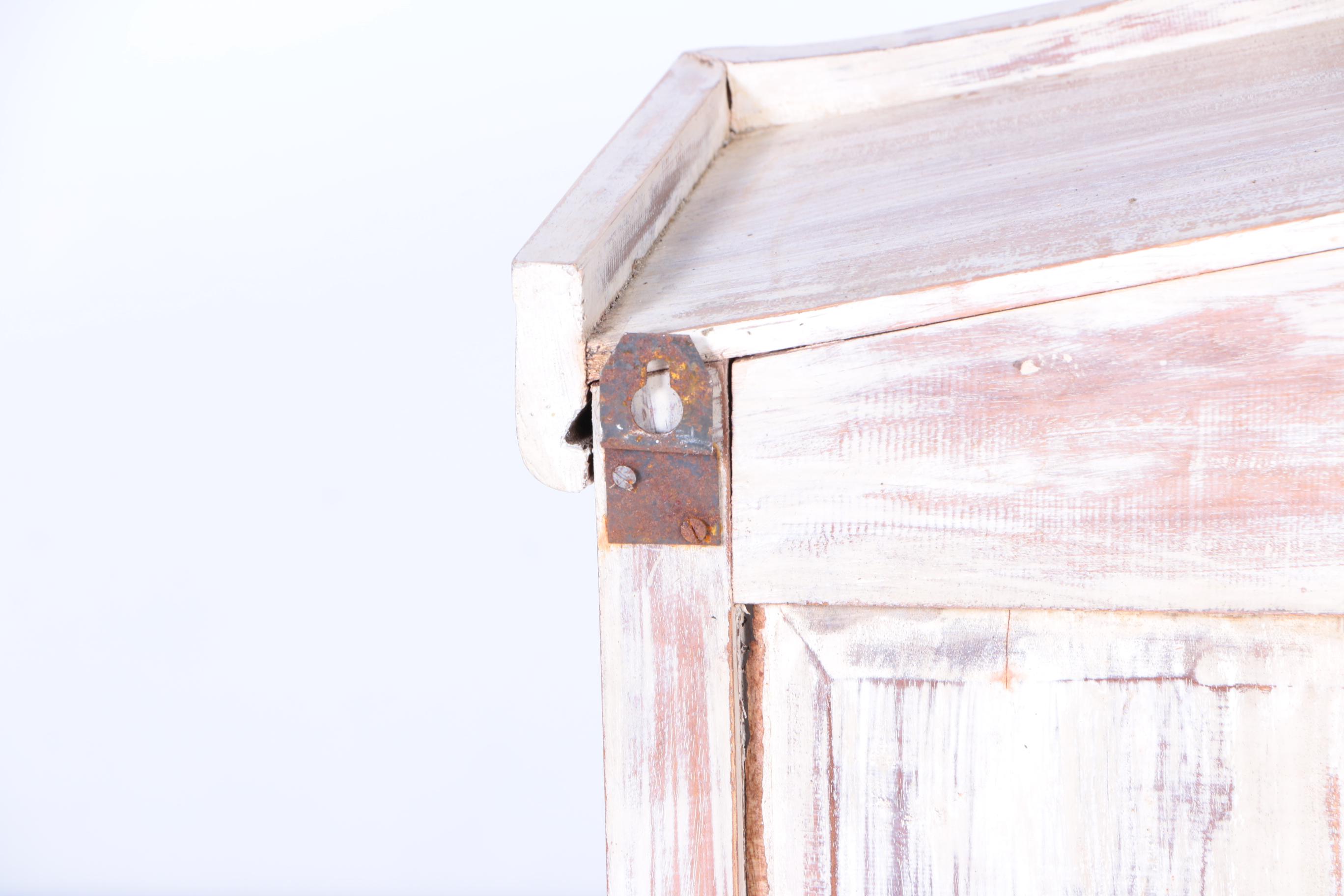 White-Washed Wall or Shelf Display Cabinet