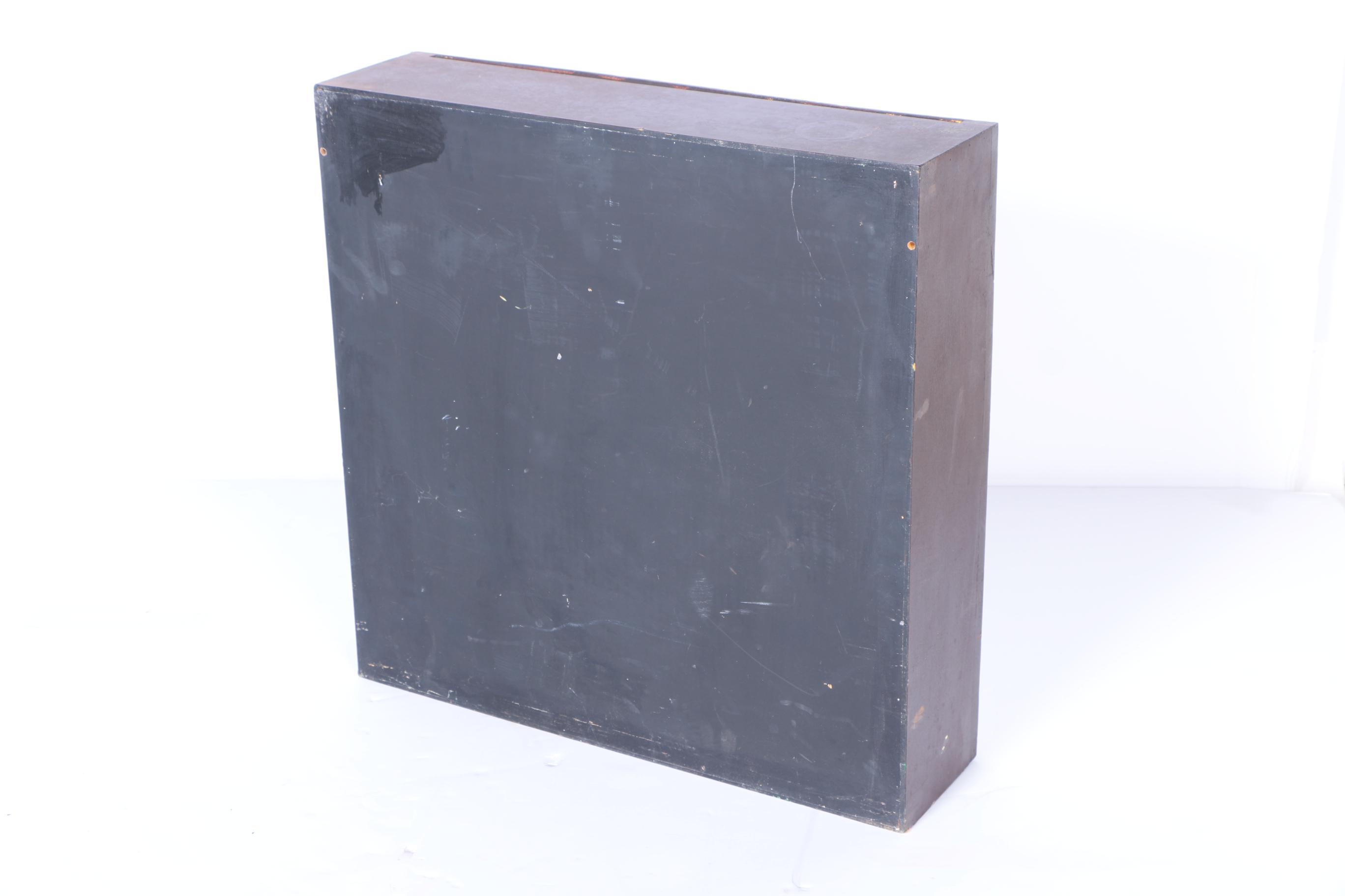 Wooden Ship Clock and Thermometer Display