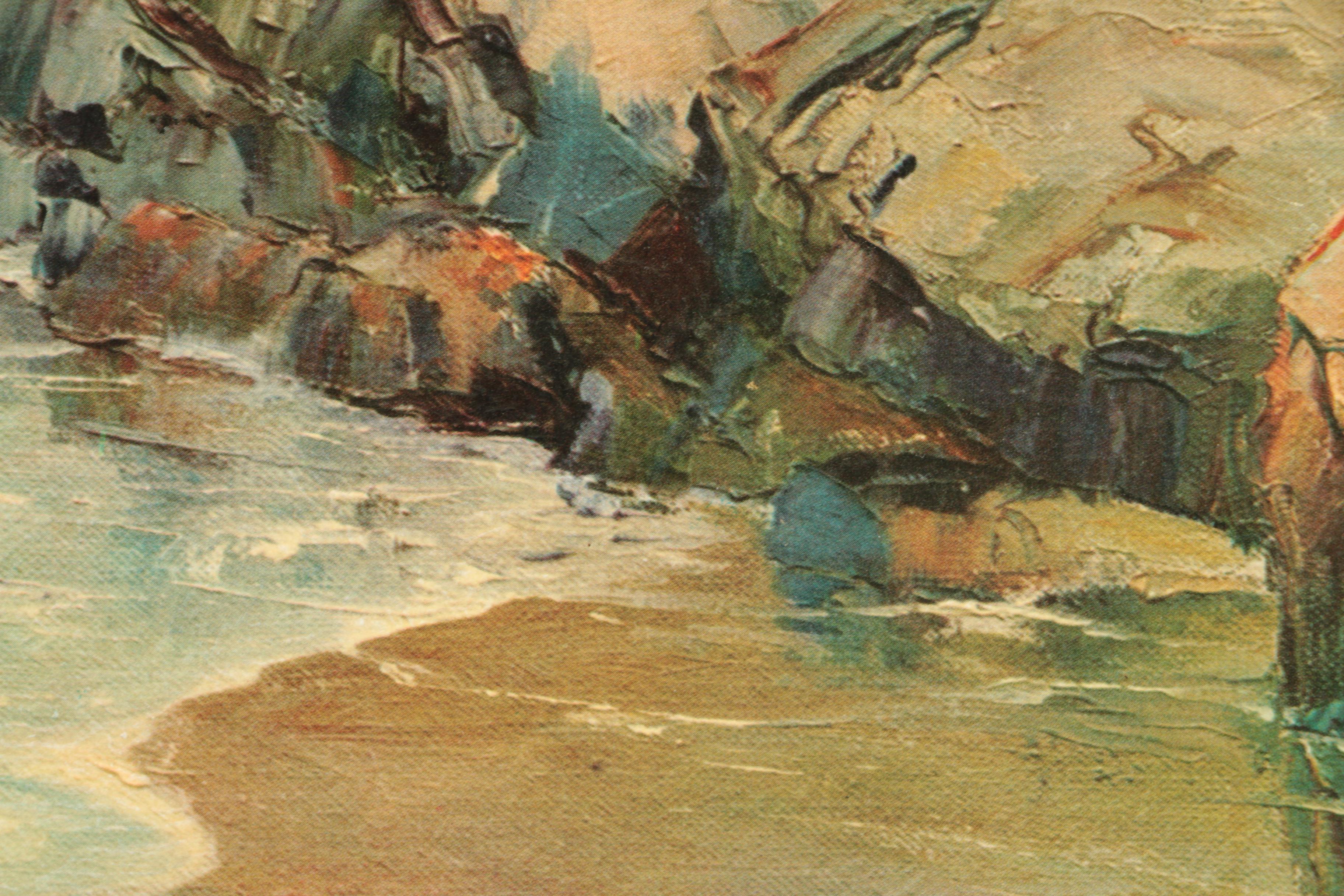 Offset Lithograph on Paper After "Ebb Tide" by Bennett Bradbury