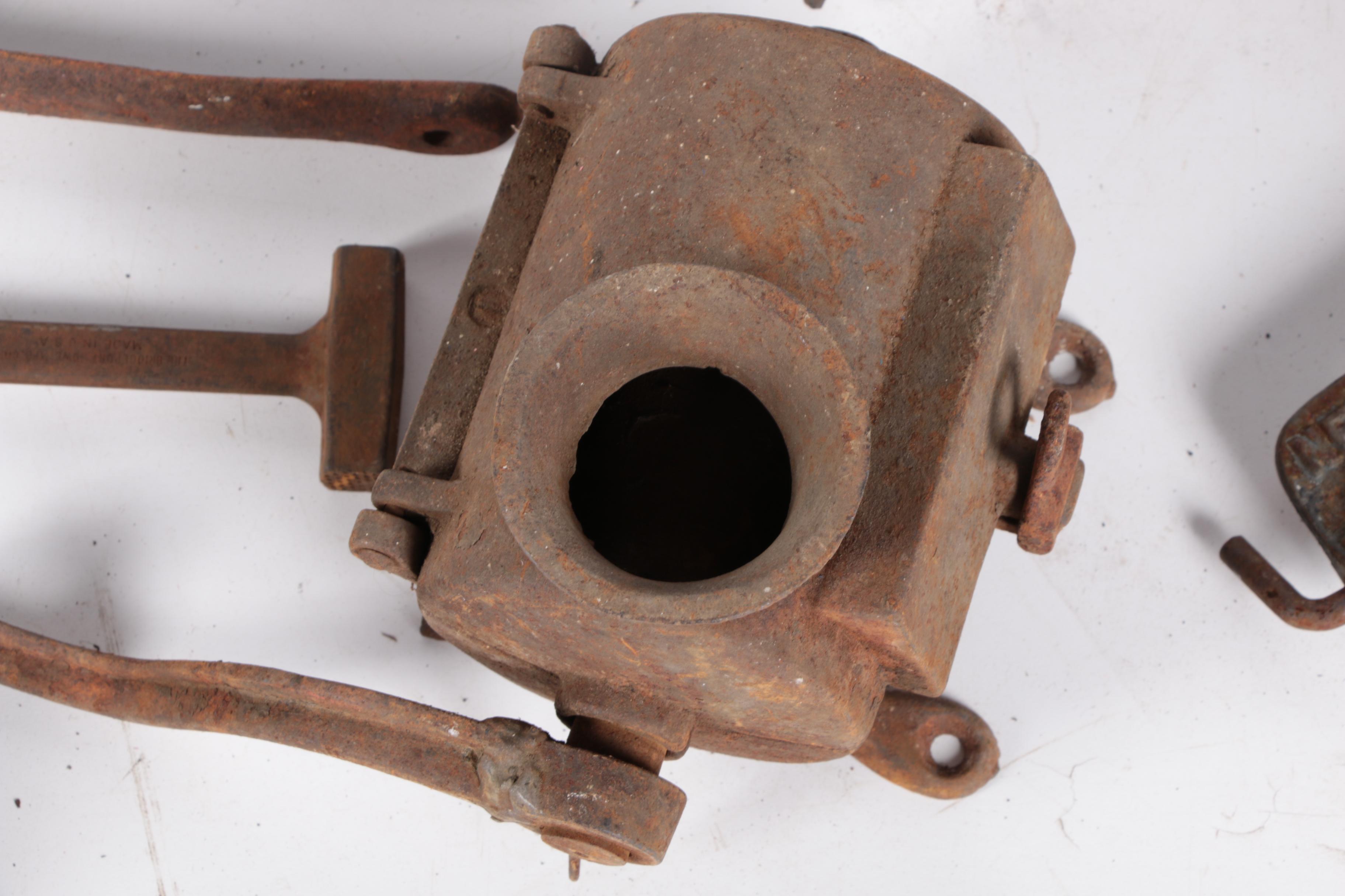 Assorted Metal Tools and Equipment