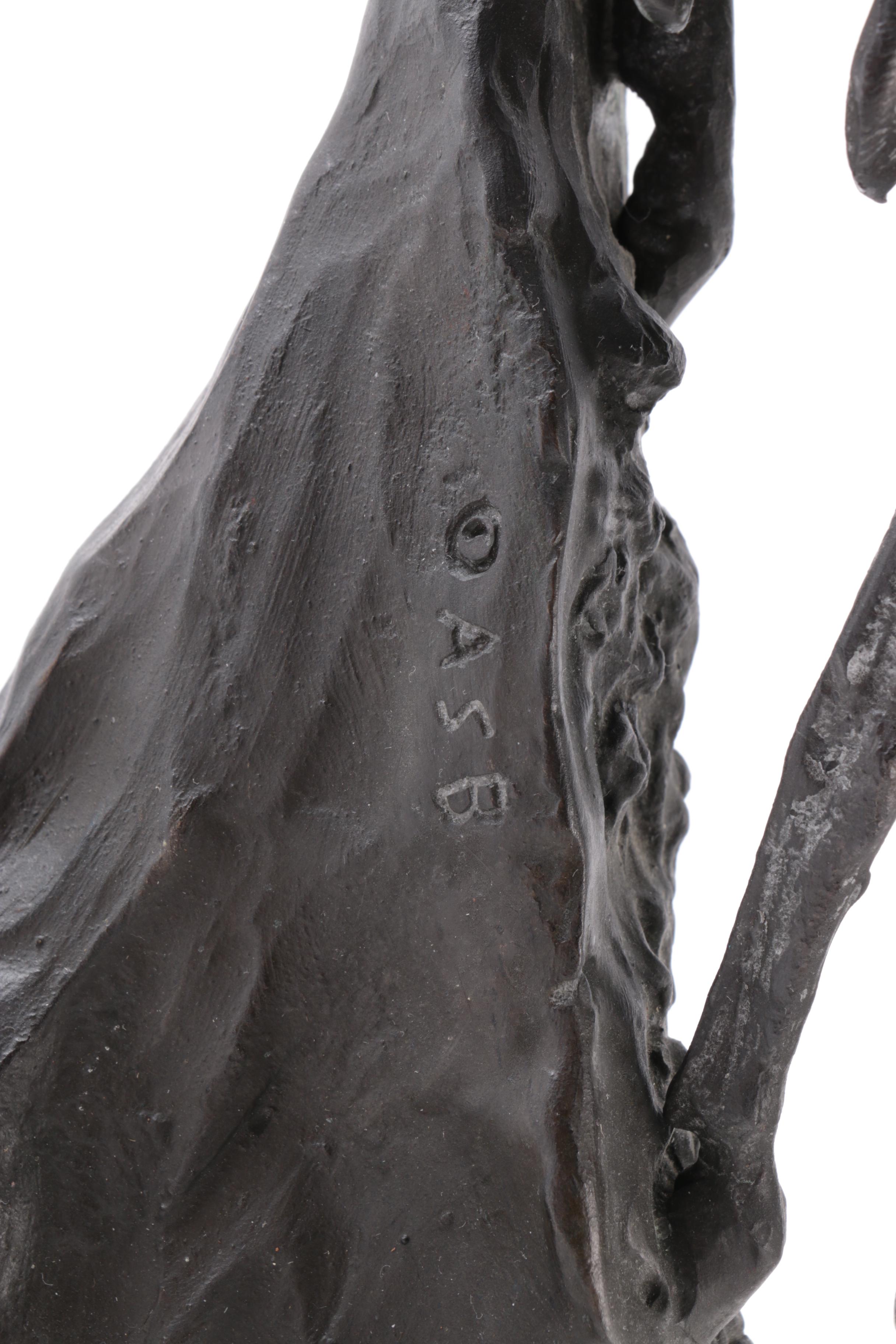 Metal Sculpture after Frederic Remington "Mountain Man"