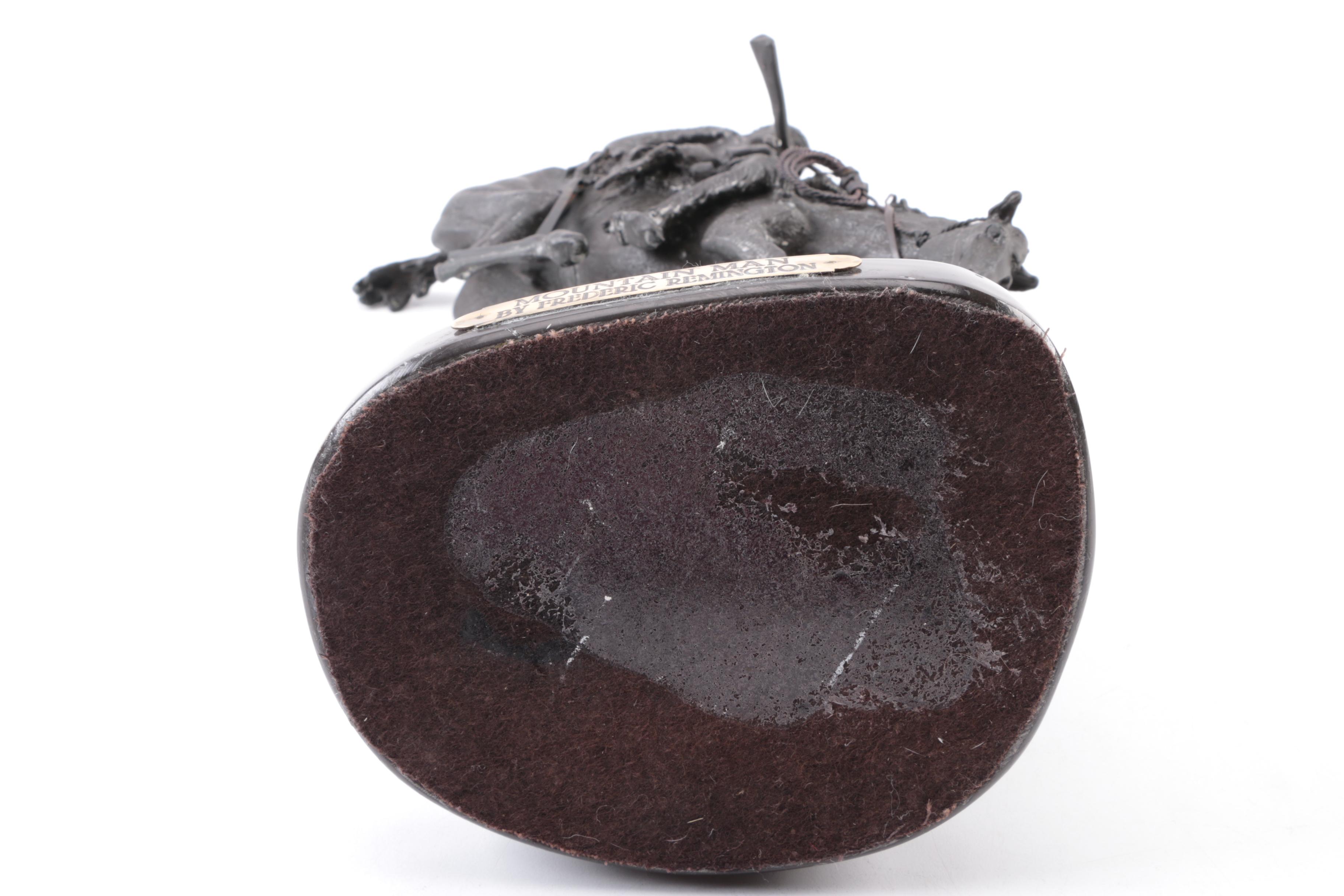 Metal Sculpture after Frederic Remington "Mountain Man"