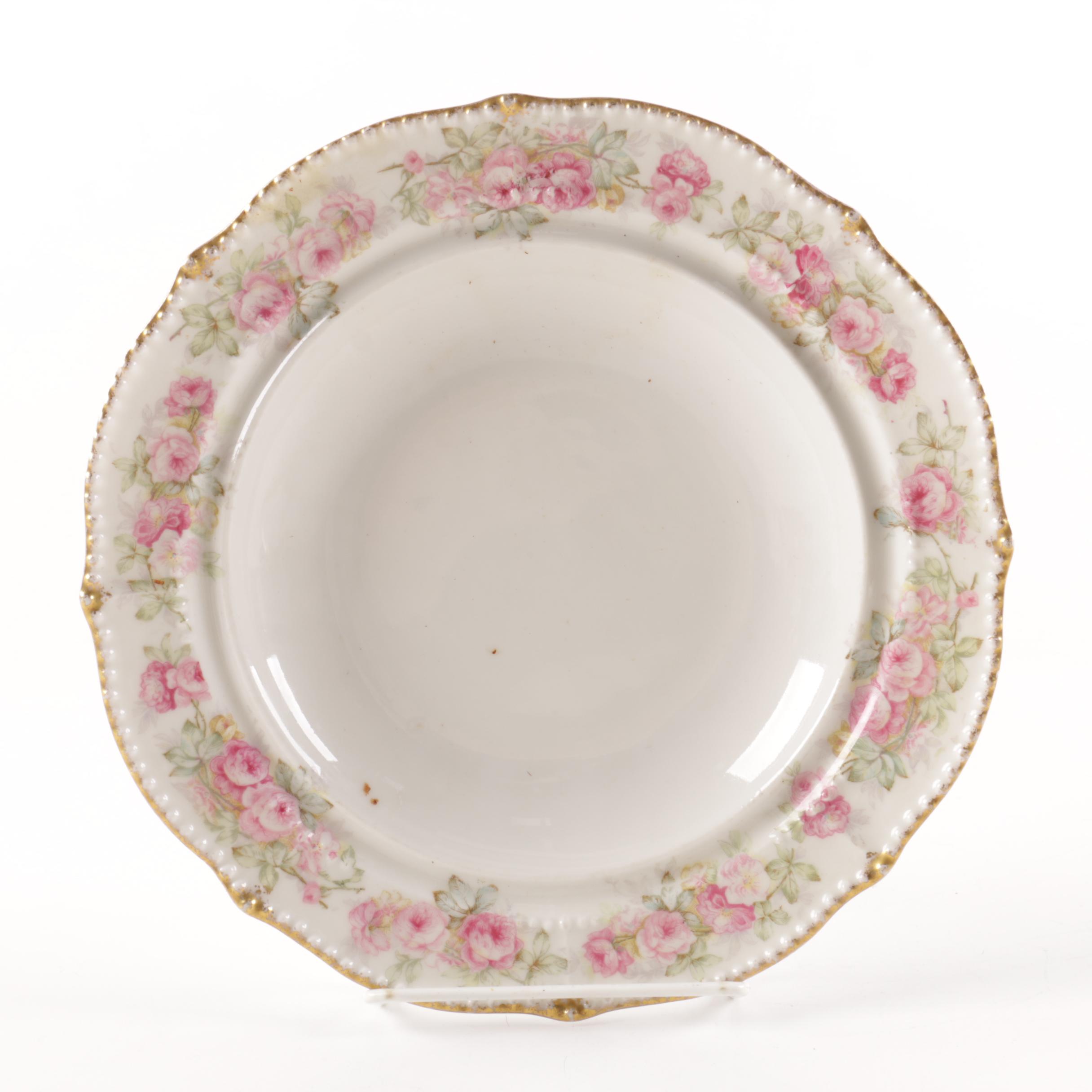 Early 20th Century Limoges Porcelain Cover and Dish