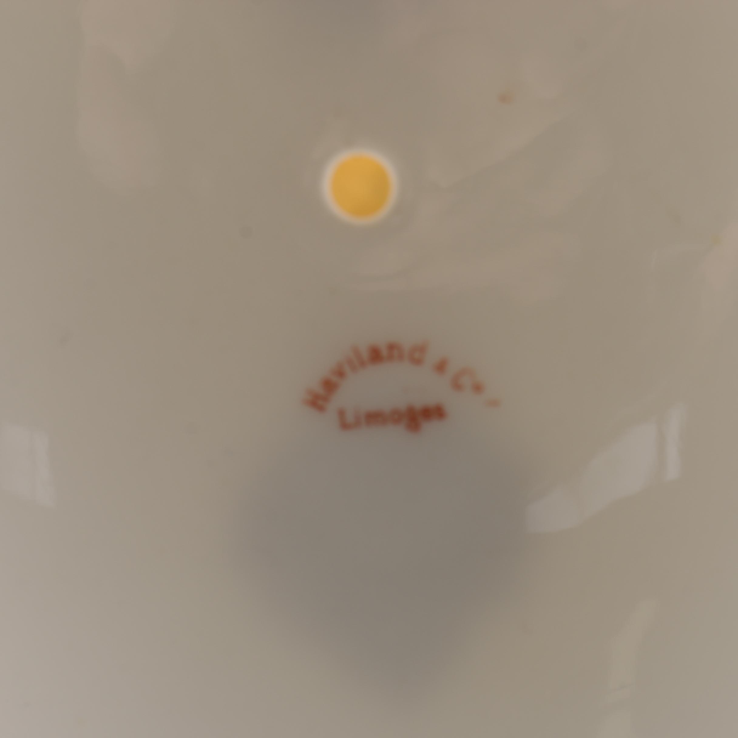 Early 20th Century Limoges Porcelain Cover and Dish