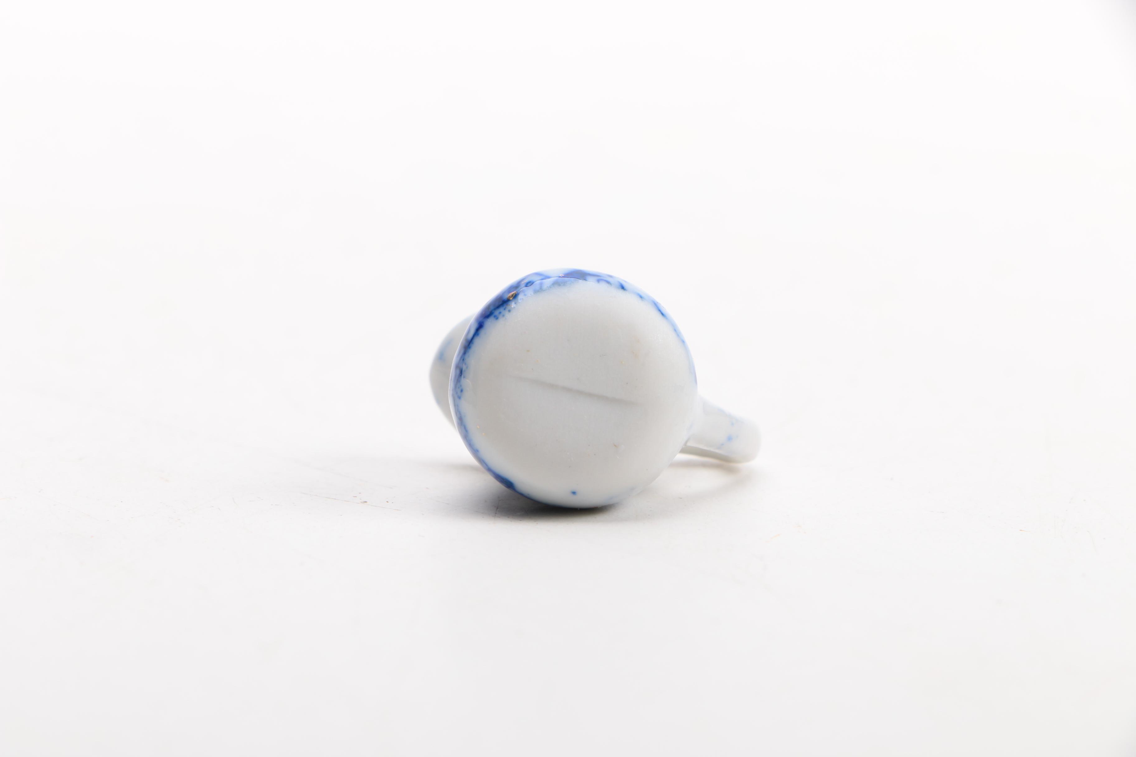 Miniature Blue and White Porcelain Tea Set