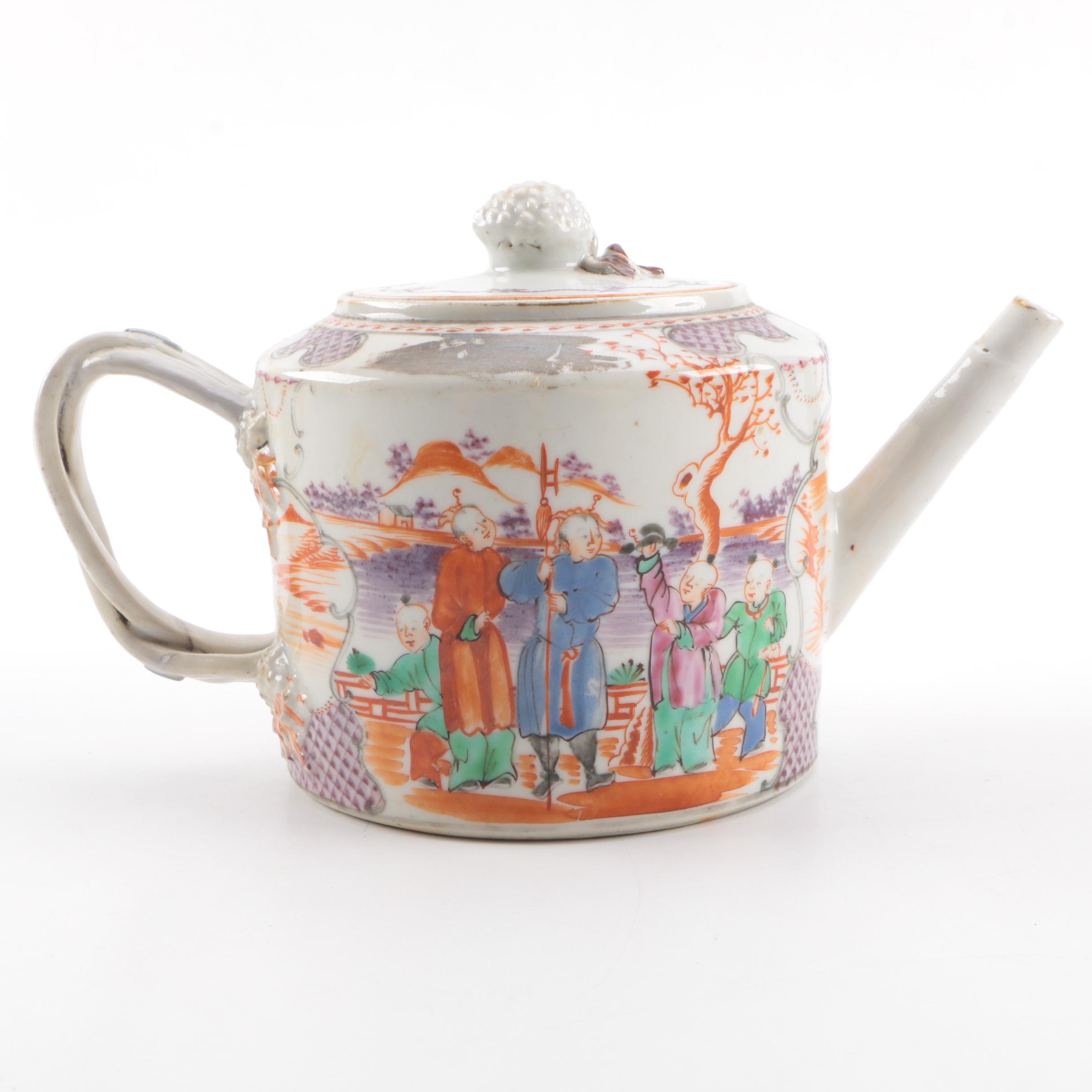 Antique Chinese Porcelain Teapot
