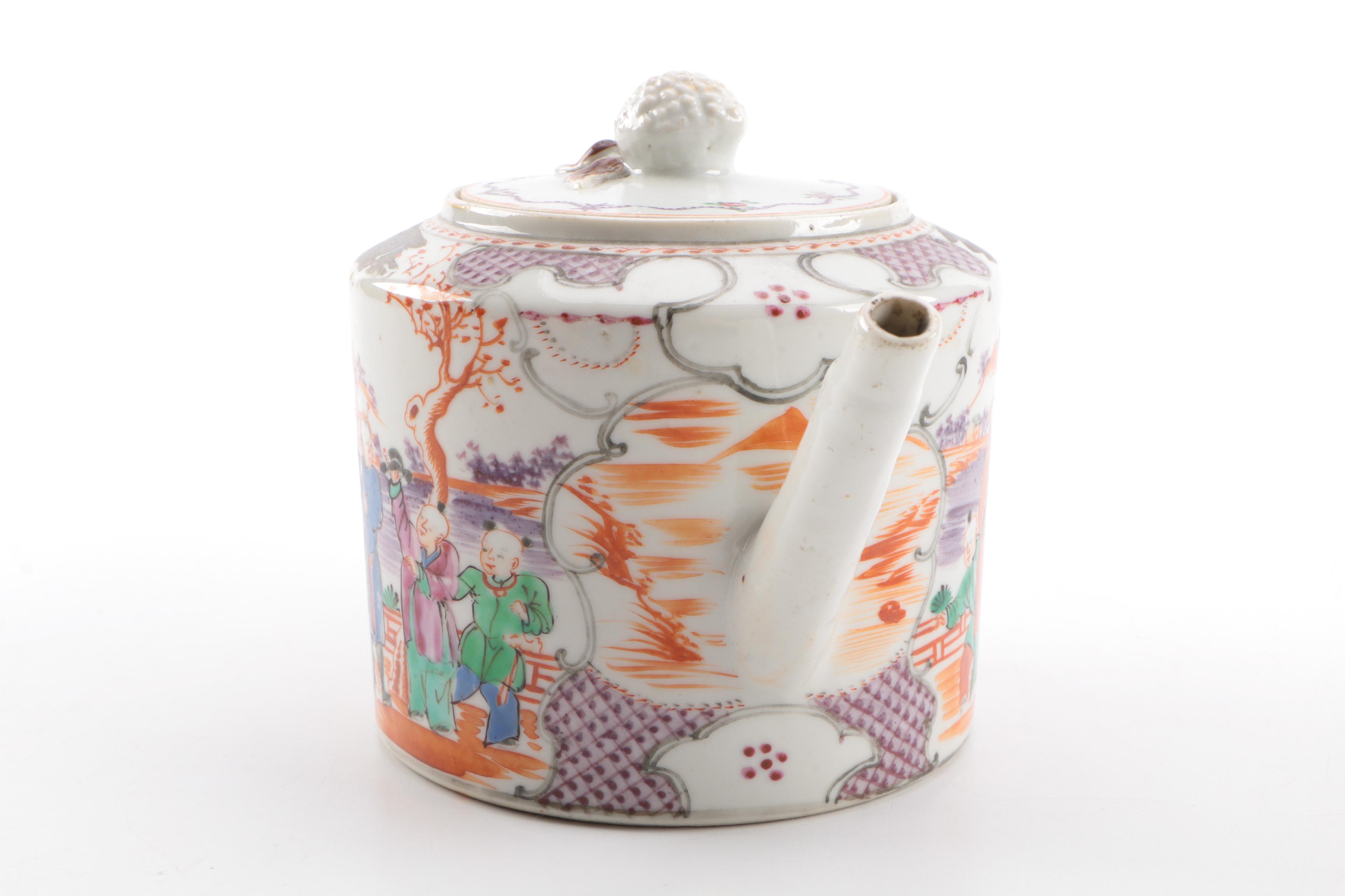 Antique Chinese Porcelain Teapot
