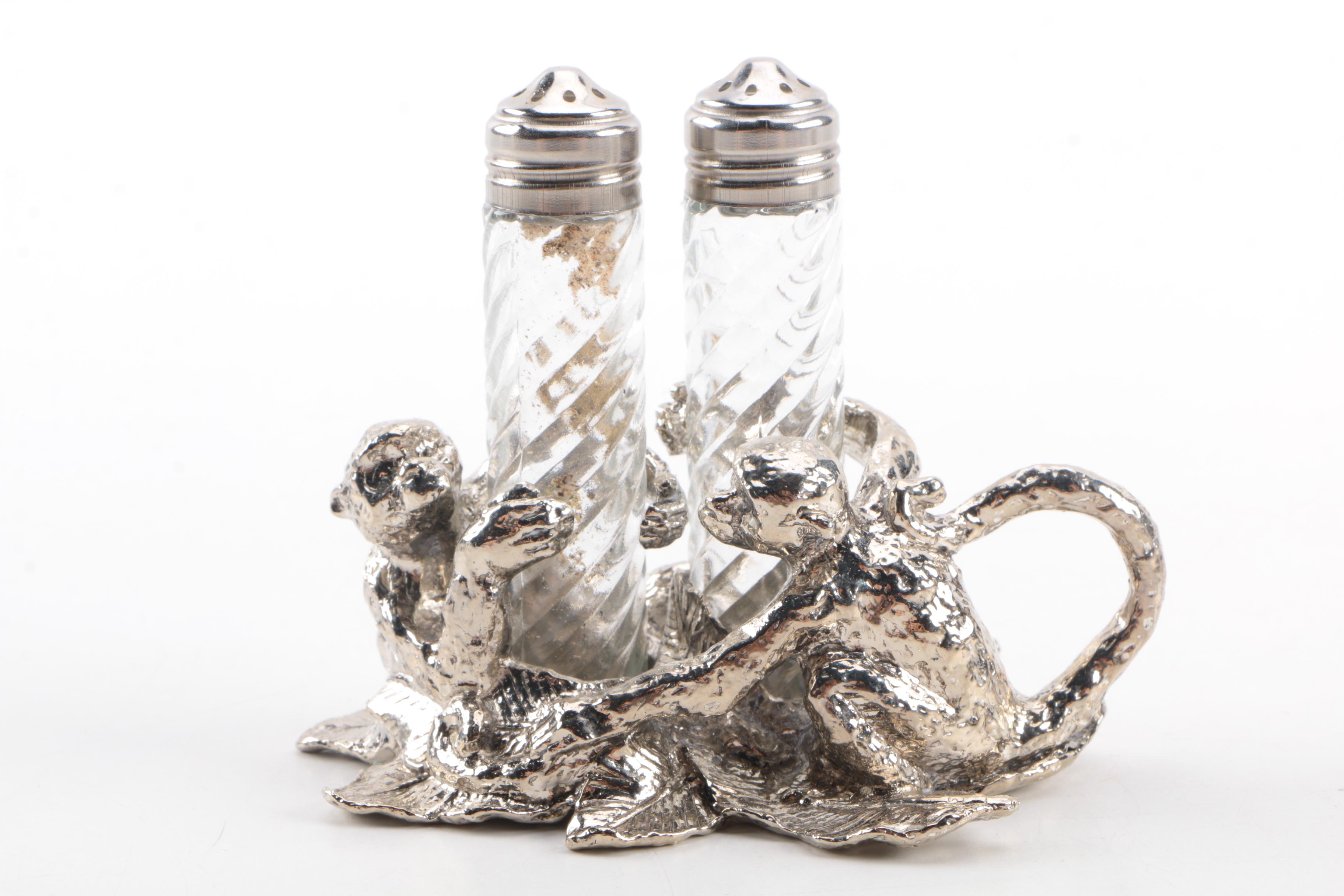 W.B. Manufacturing Metal Salt and Pepper Shaker Sets