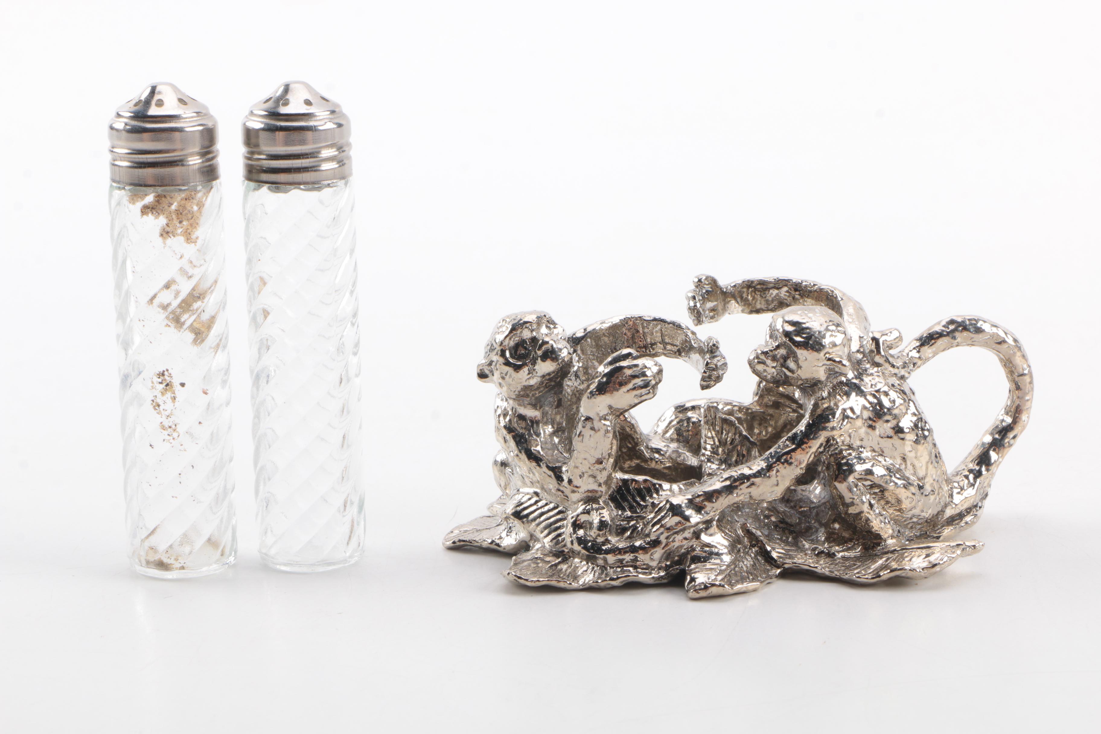 W.B. Manufacturing Metal Salt and Pepper Shaker Sets