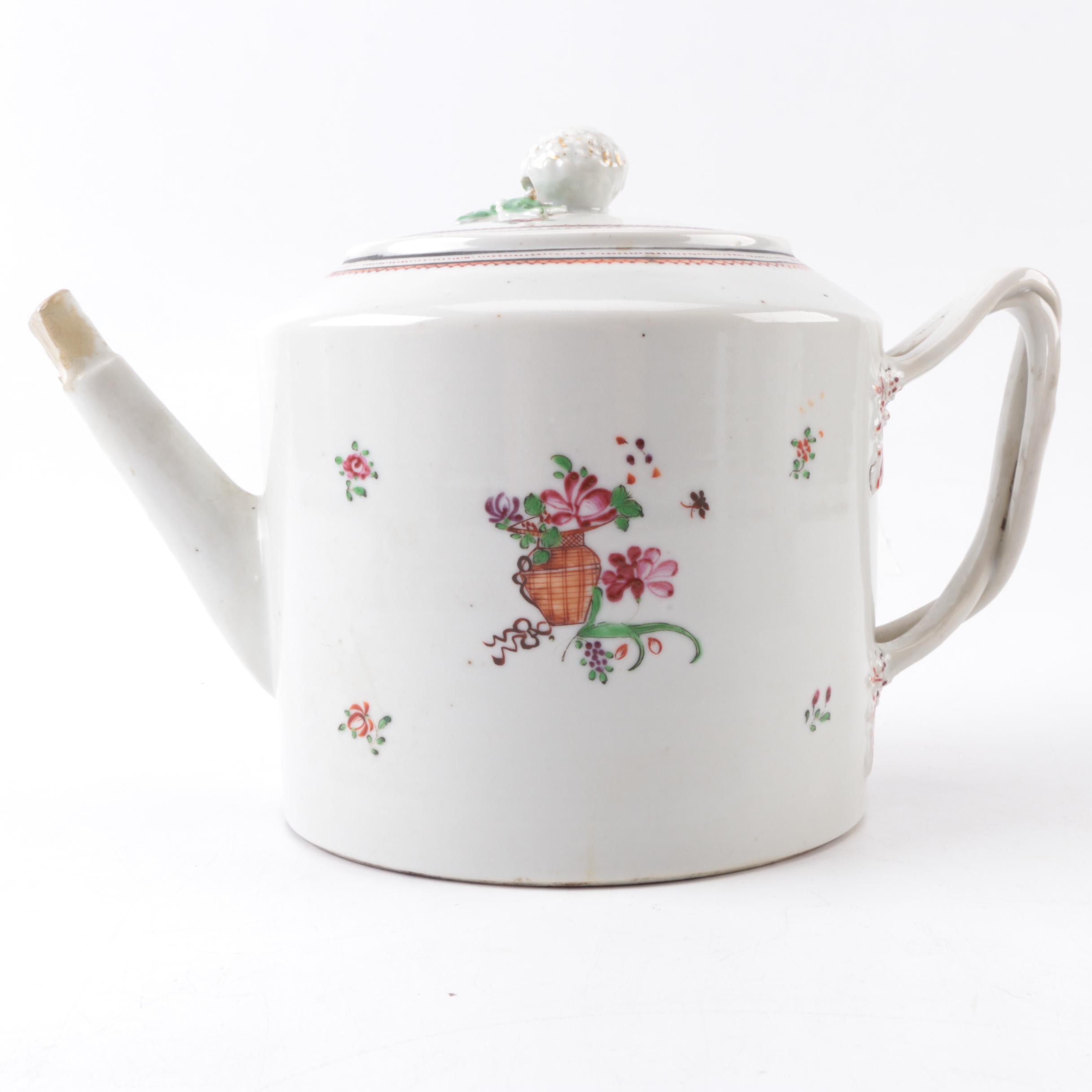 Antique Hand-Painted Porcelain Tableware