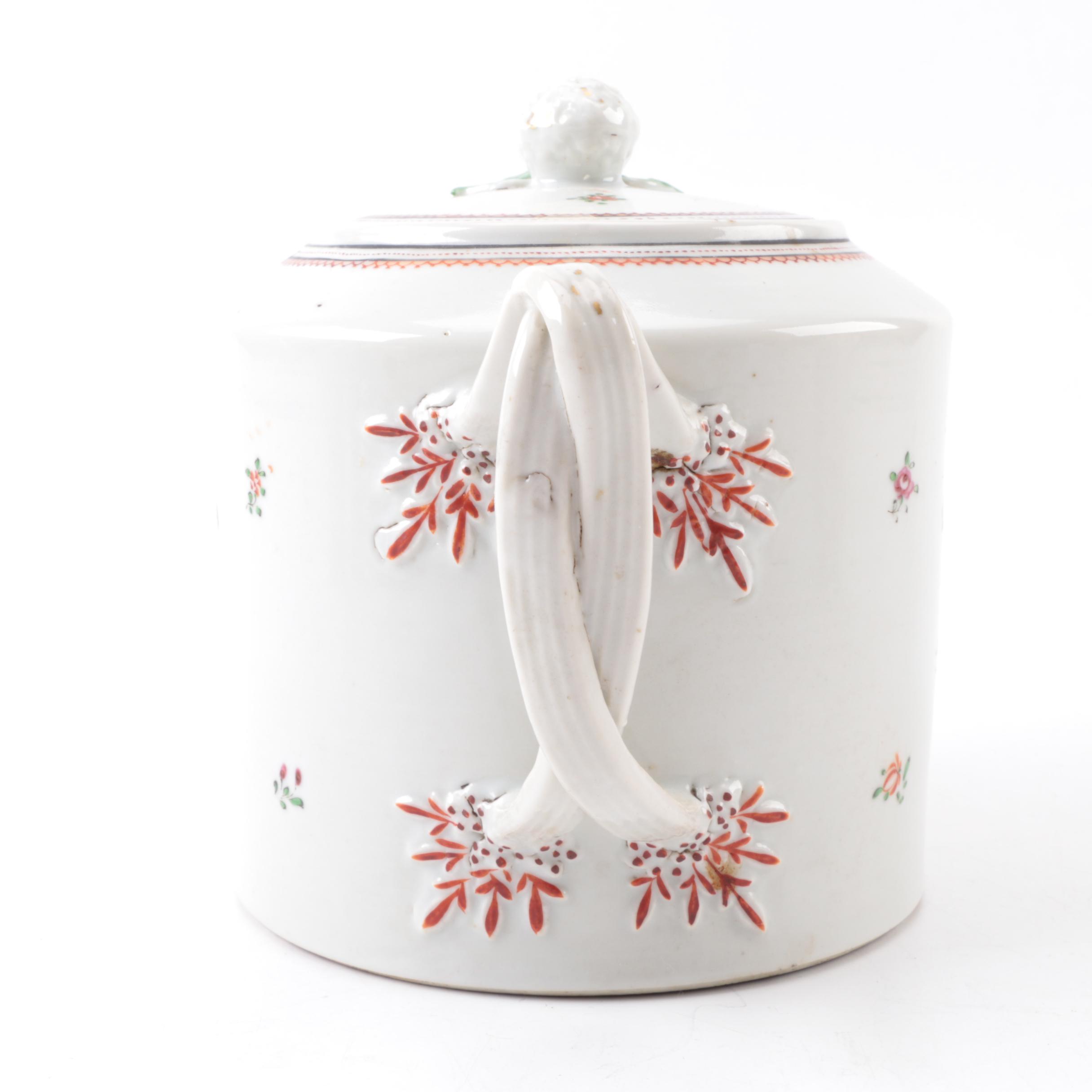 Antique Hand-Painted Porcelain Tableware
