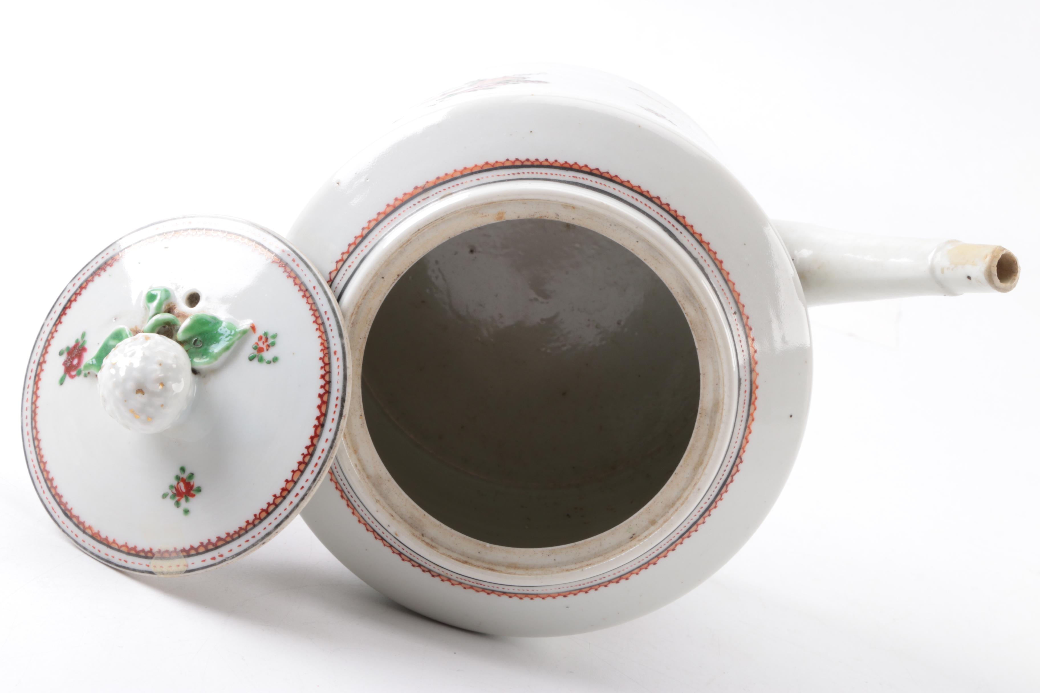 Antique Hand-Painted Porcelain Tableware