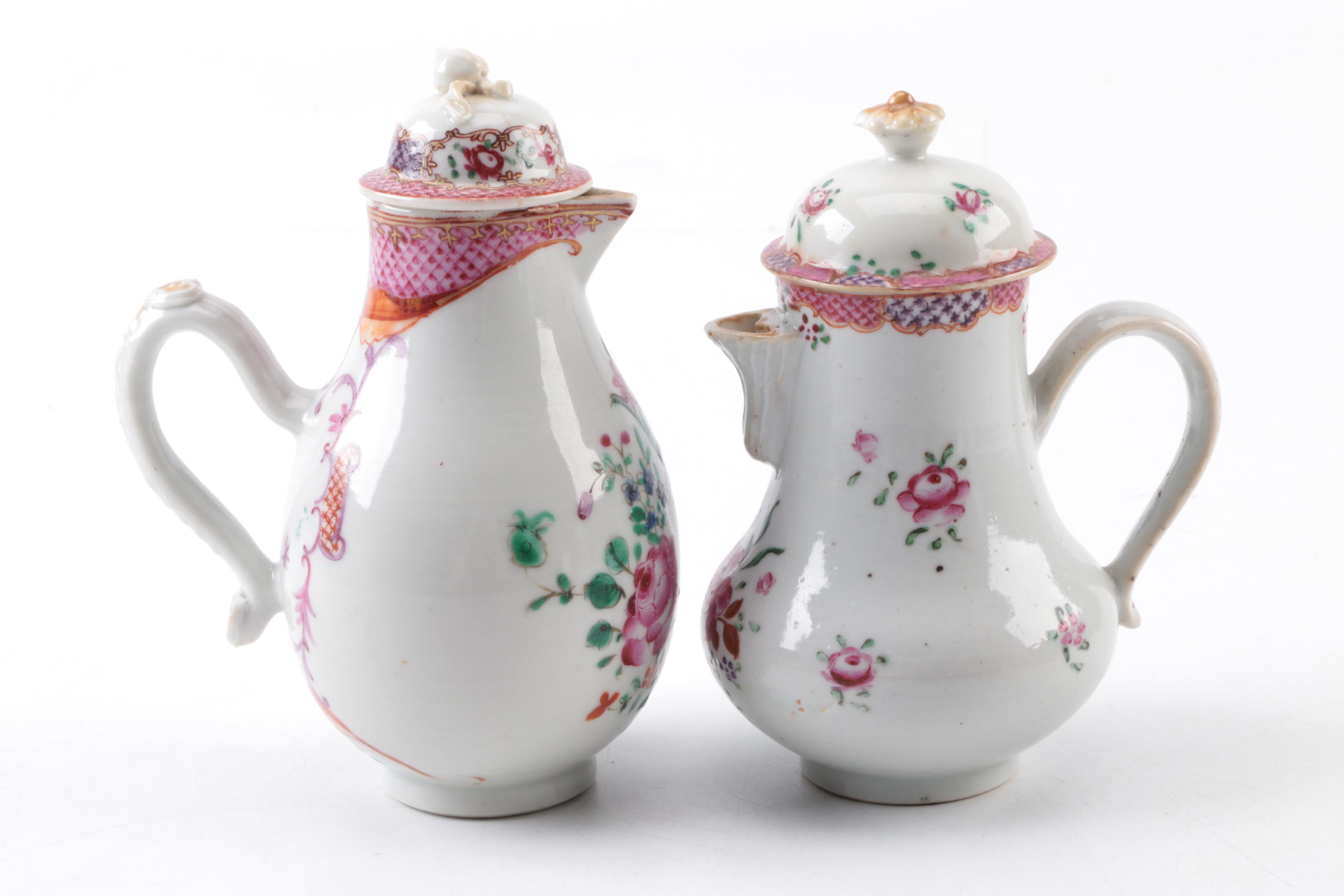 Antique Hand-Painted Porcelain Tableware
