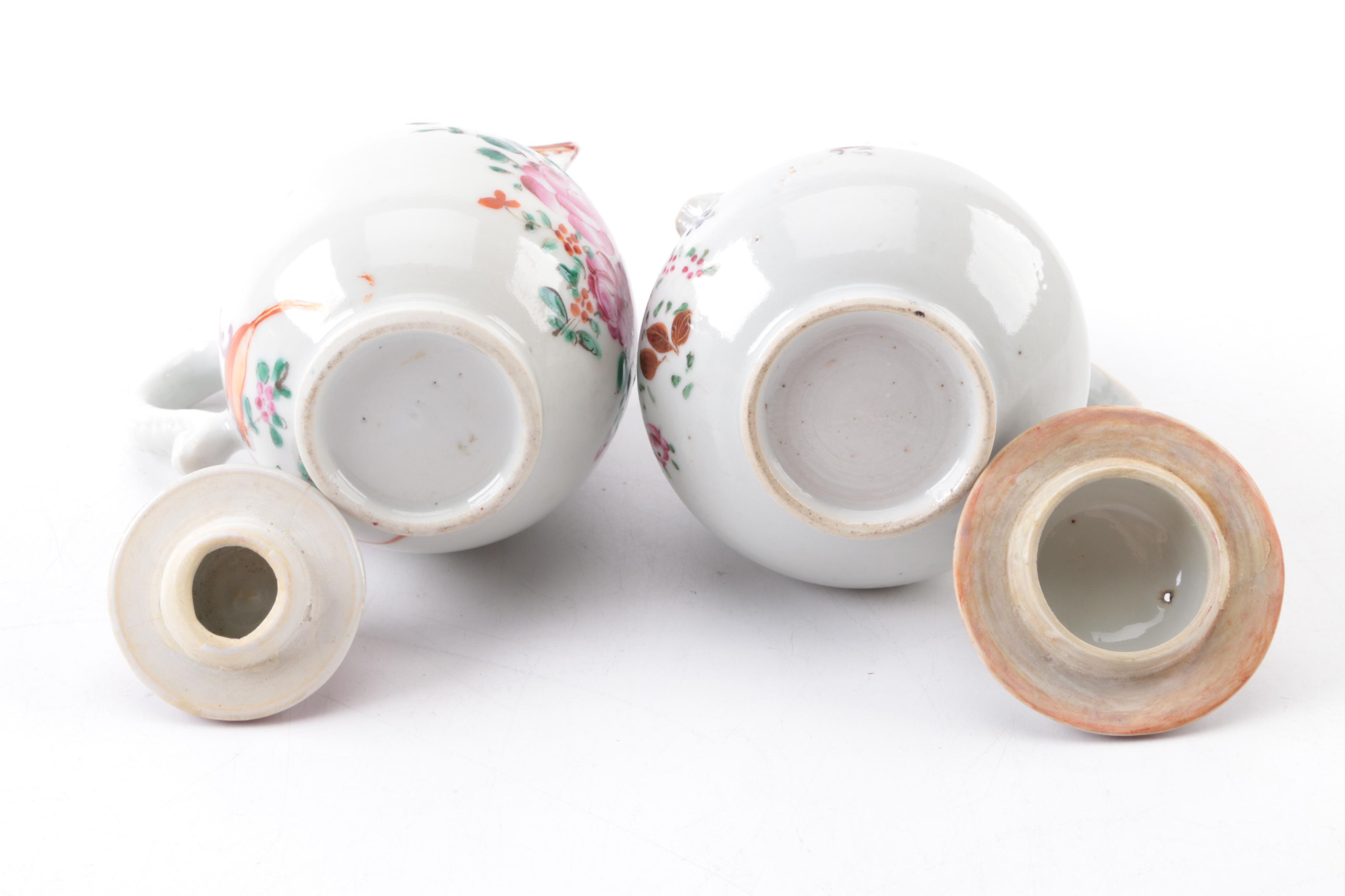 Antique Hand-Painted Porcelain Tableware