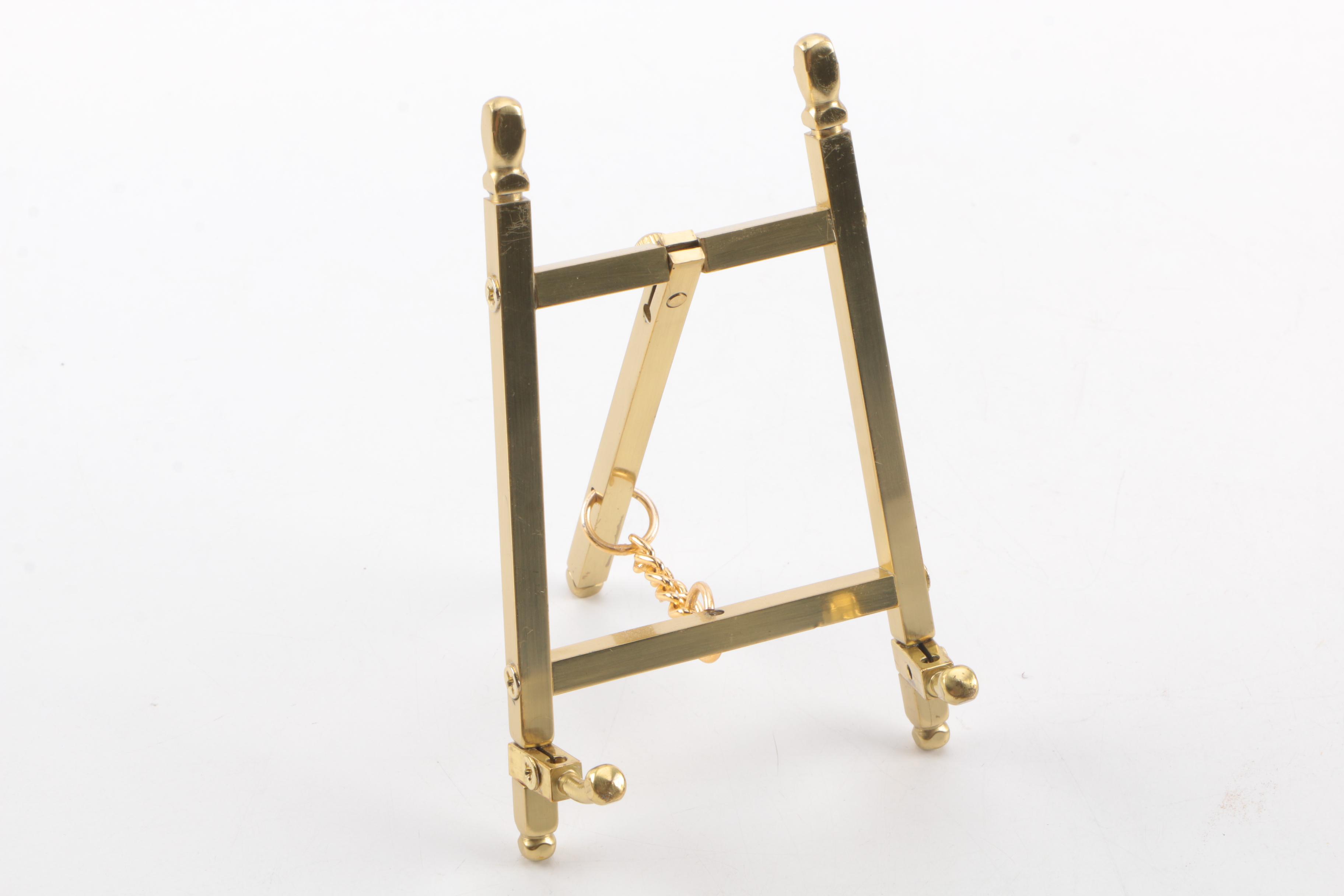 Brass Candlesticks and Stand