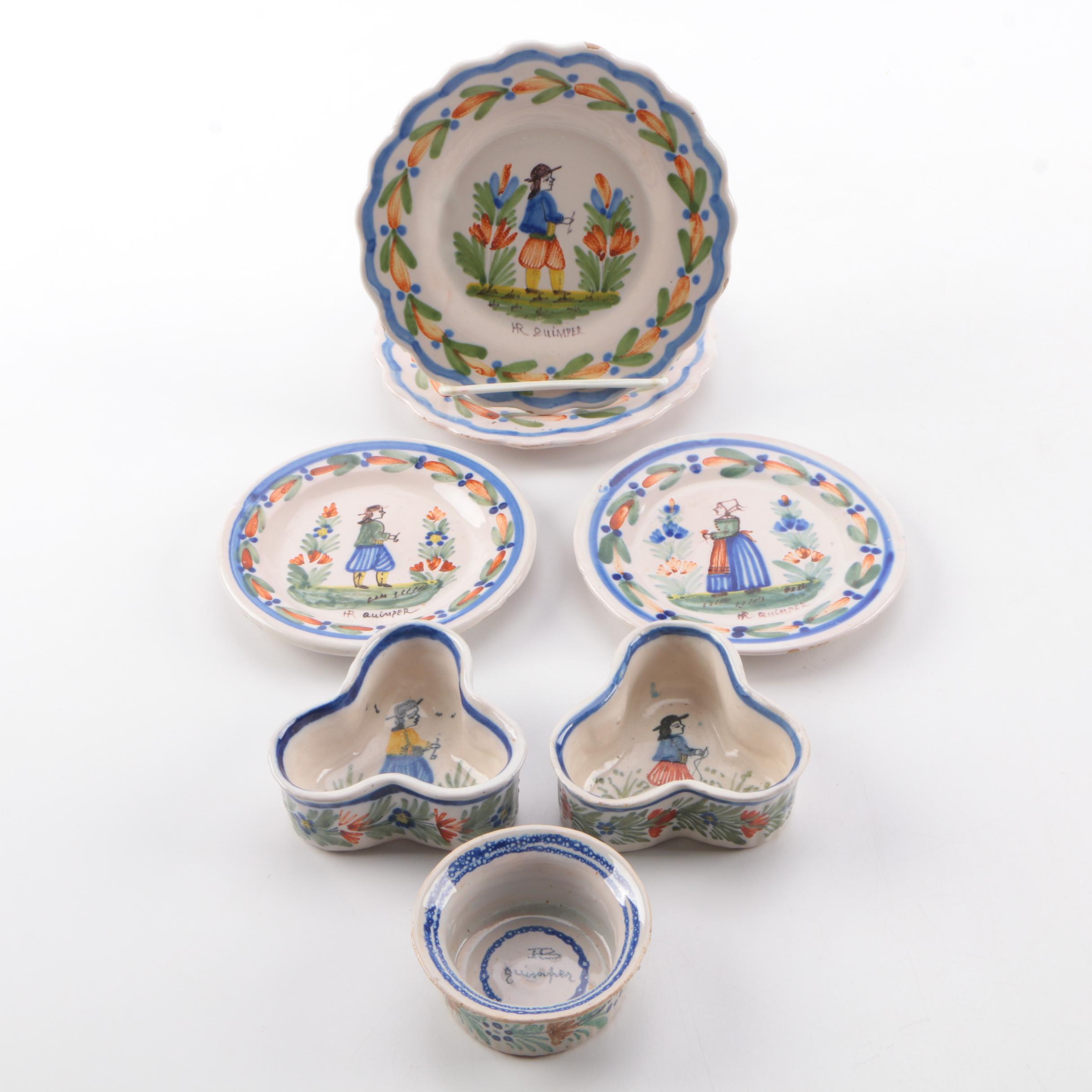 Henriot Quimper French Faience Dinnerware