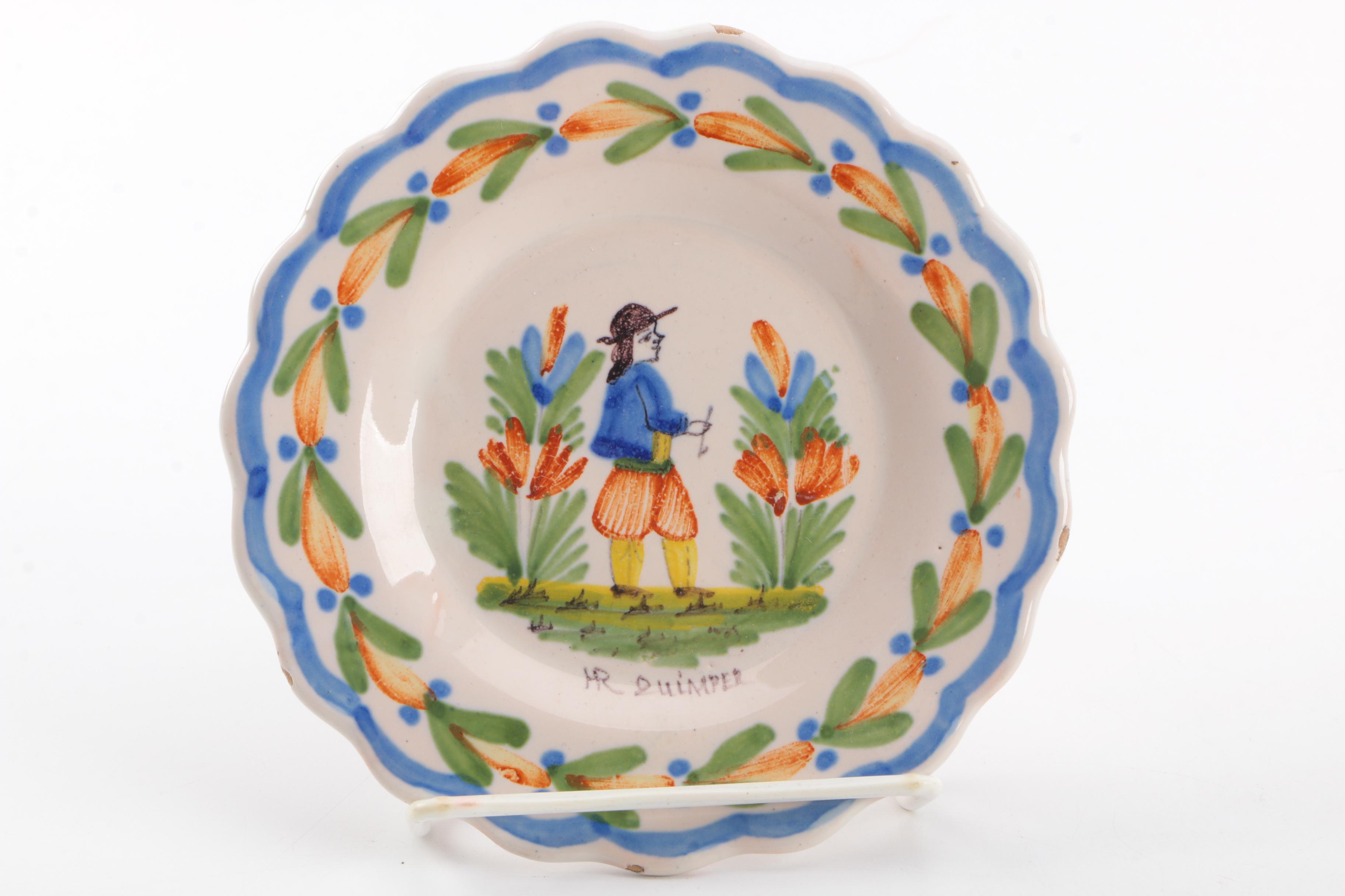 Henriot Quimper French Faience Dinnerware