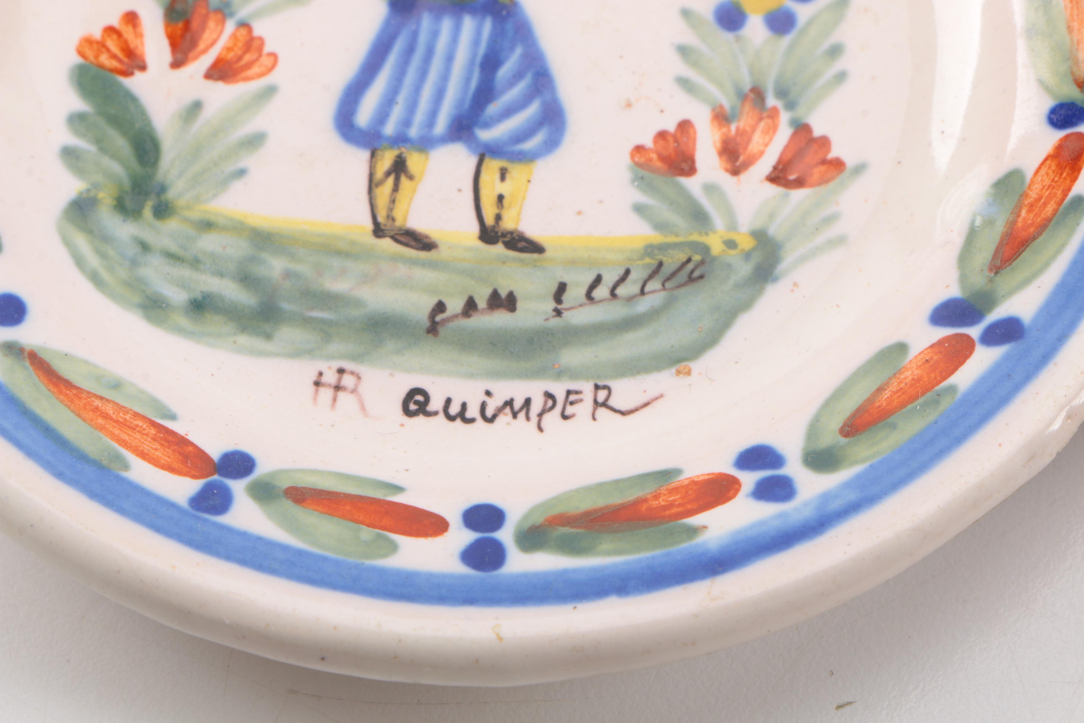 Henriot Quimper French Faience Dinnerware