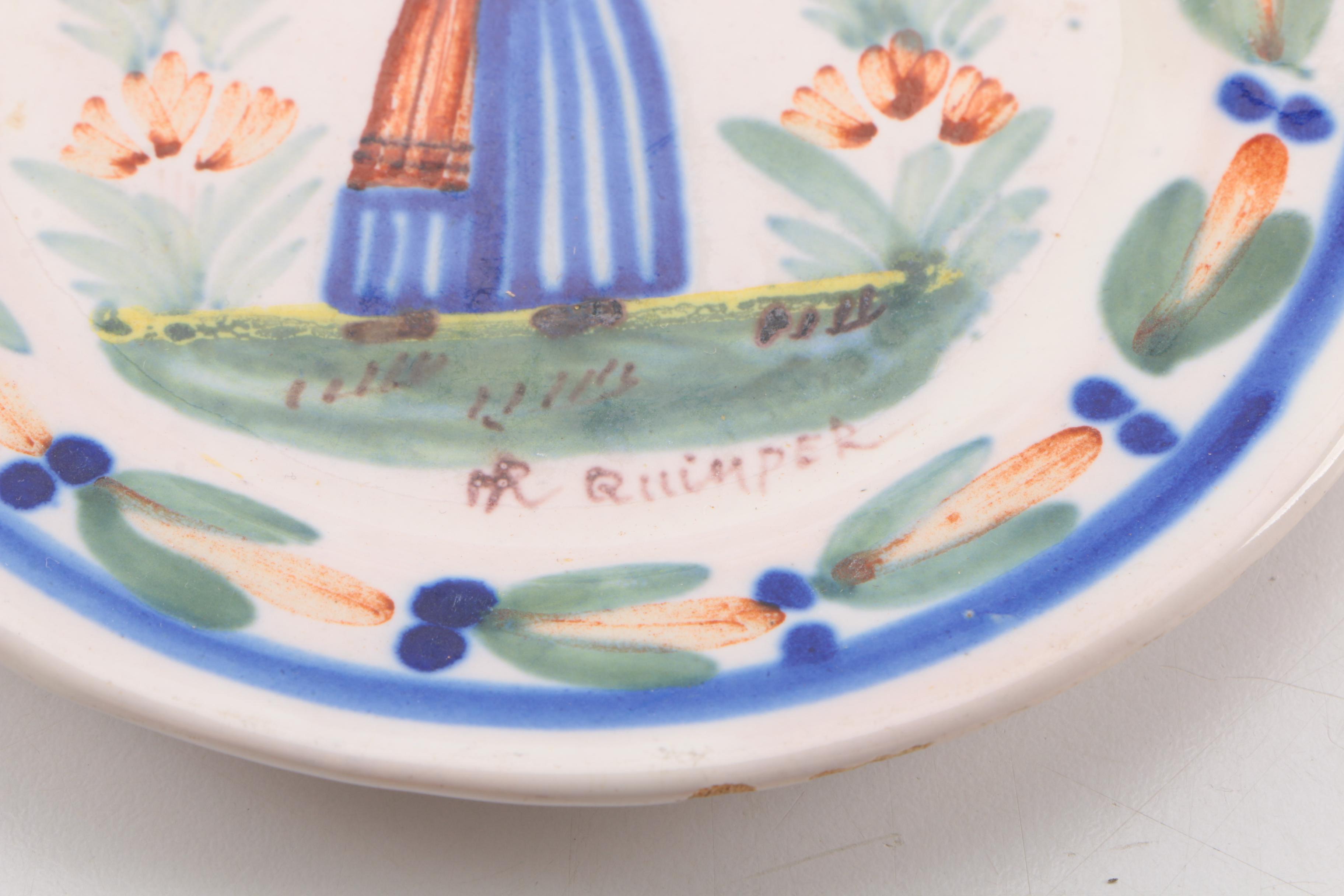 Henriot Quimper French Faience Dinnerware