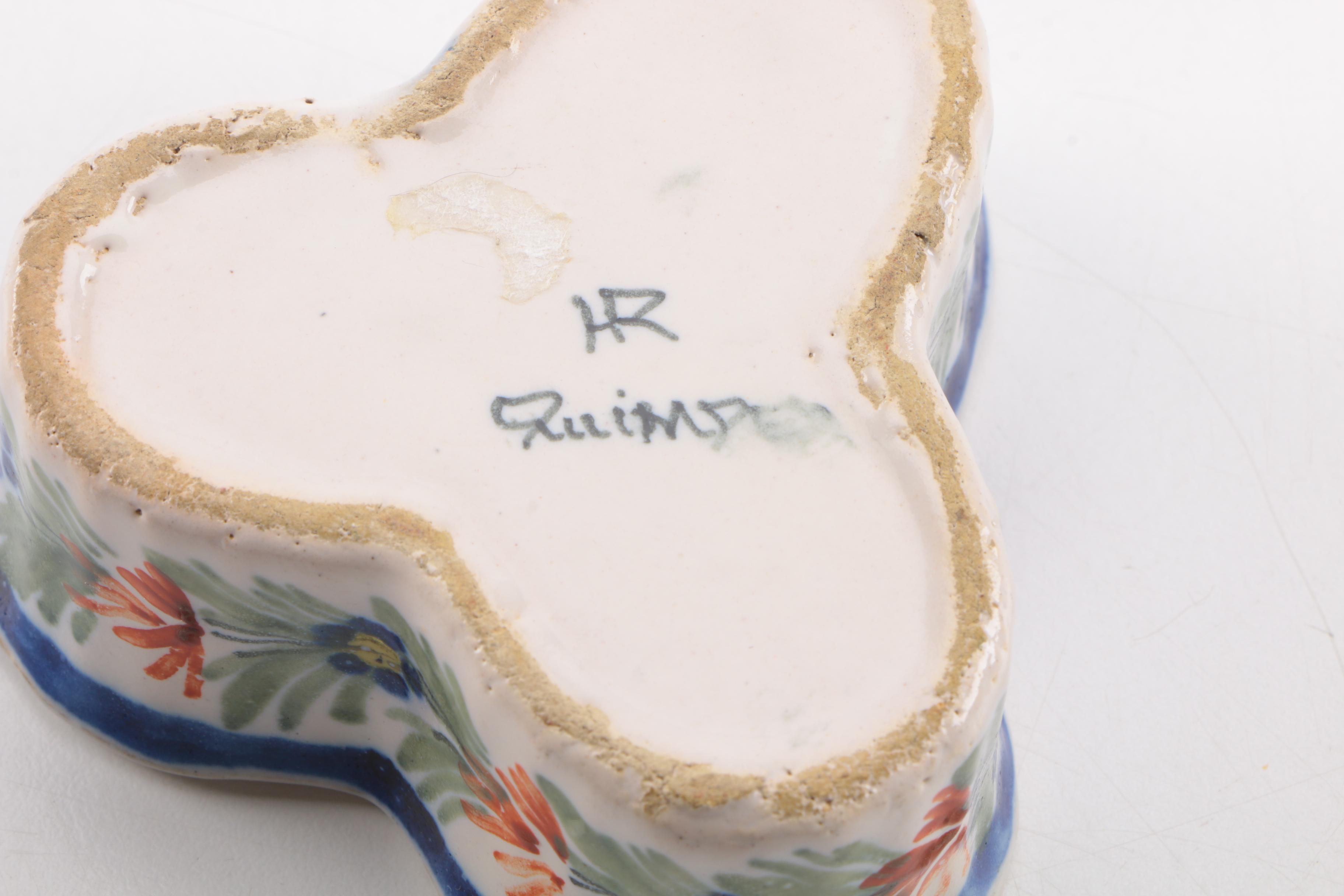 Henriot Quimper French Faience Dinnerware