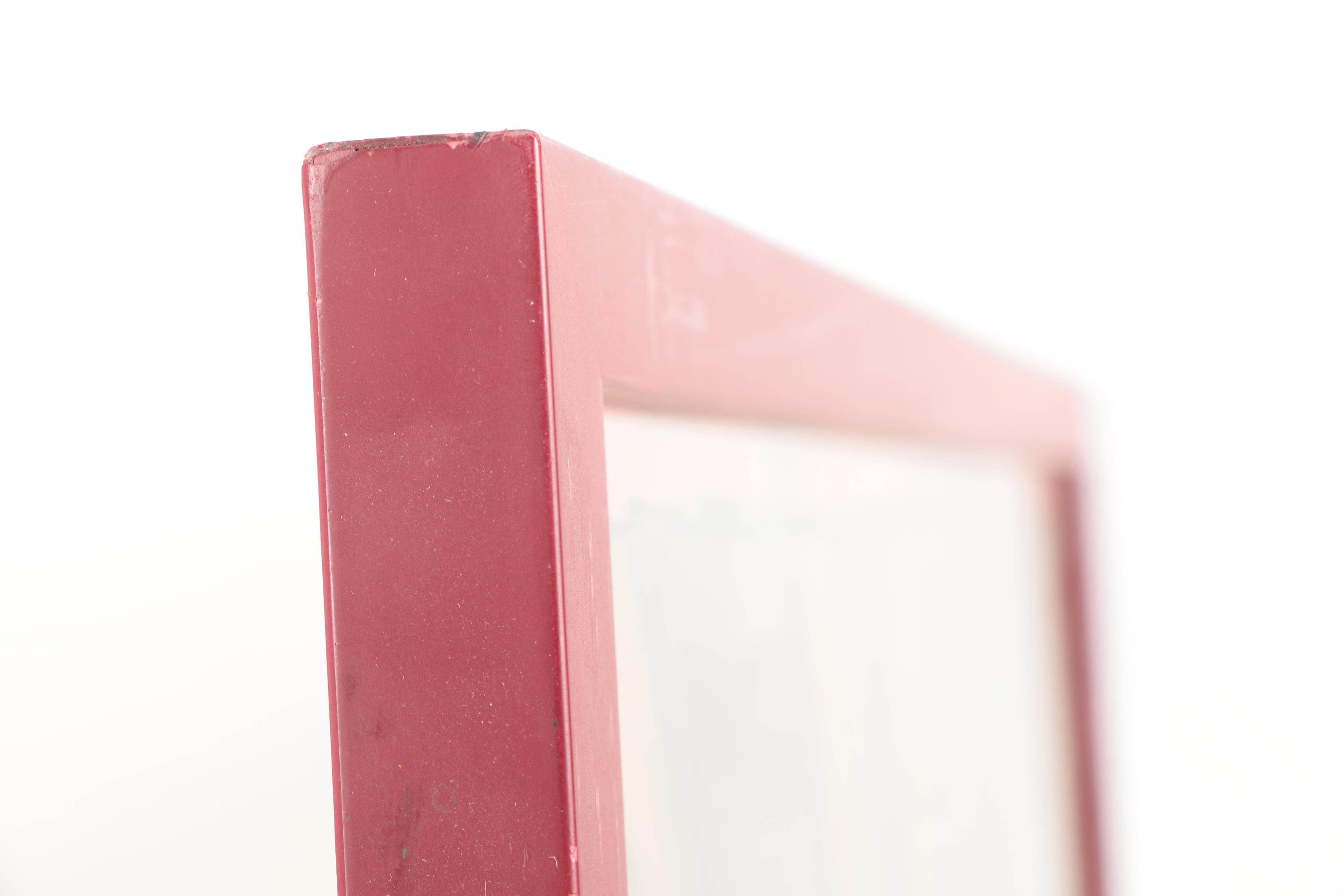 T. Domela Charcoal and Watercolor Illustration of a Stage Set