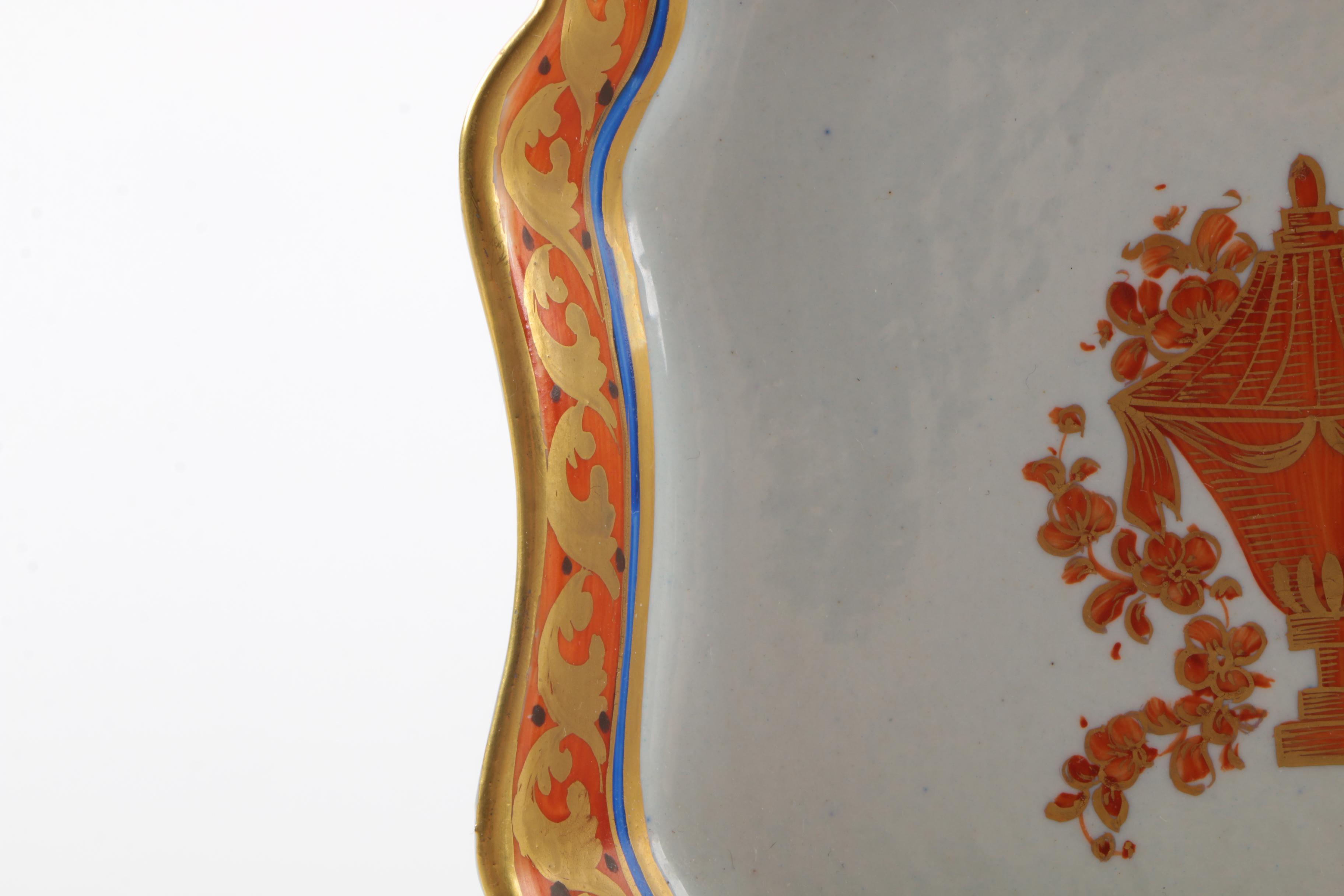 Handpainted Brown and White Ceramic Tableware