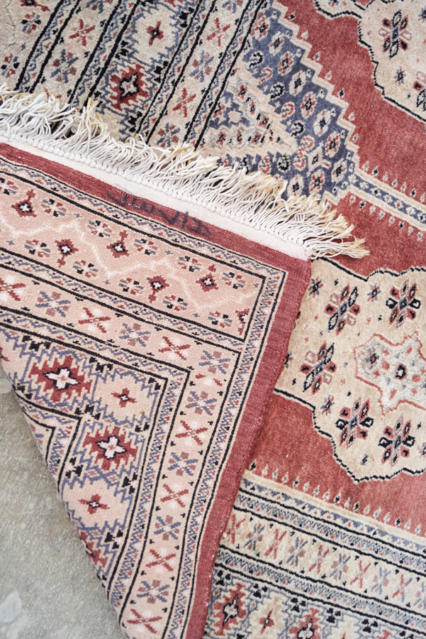 Hand-Knotted Pakistani Turkmen Area Rug