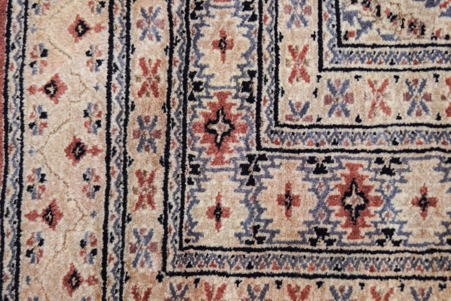 Hand-Knotted Pakistani Turkmen Area Rug